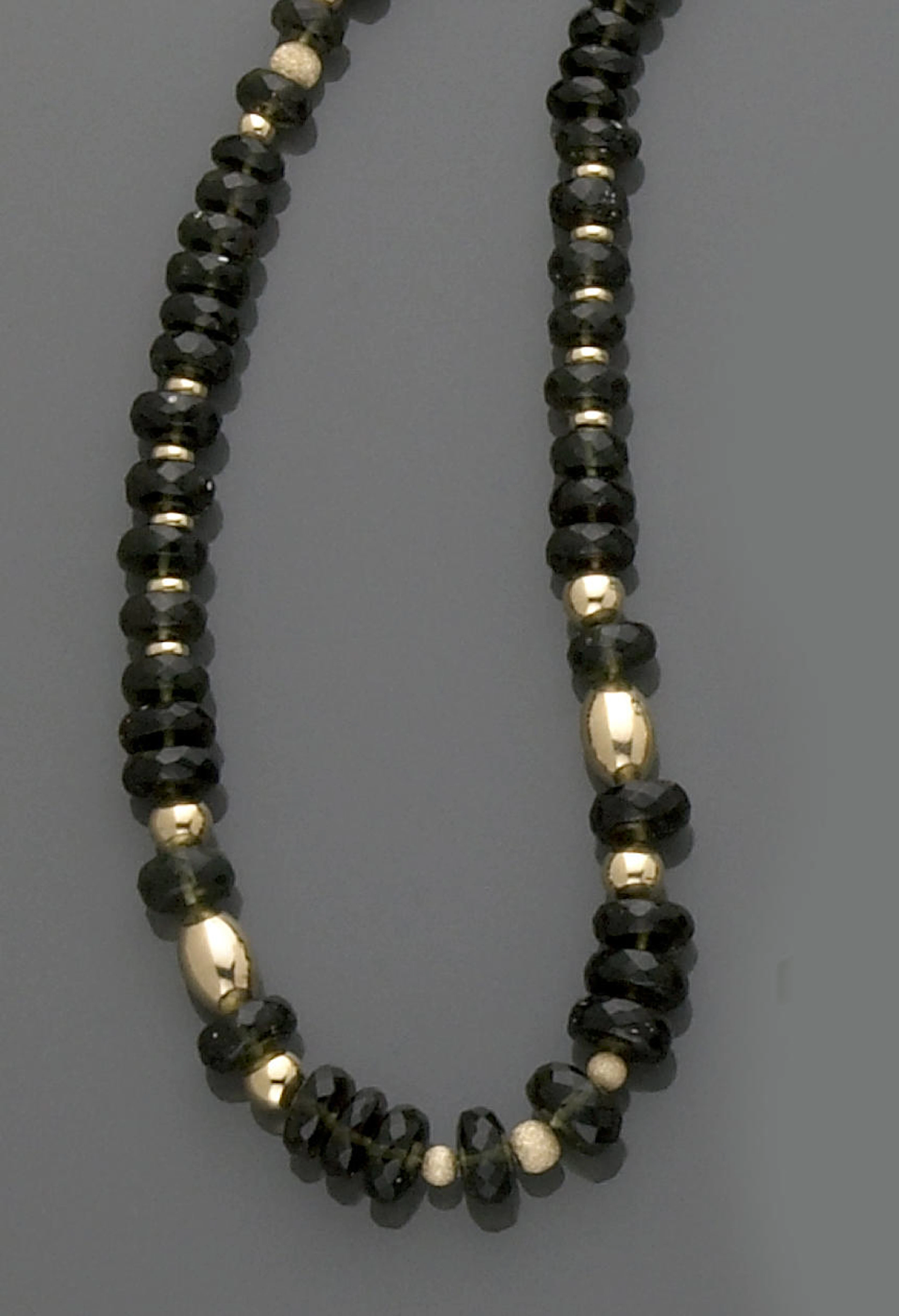 Moldavite Bead Necklace