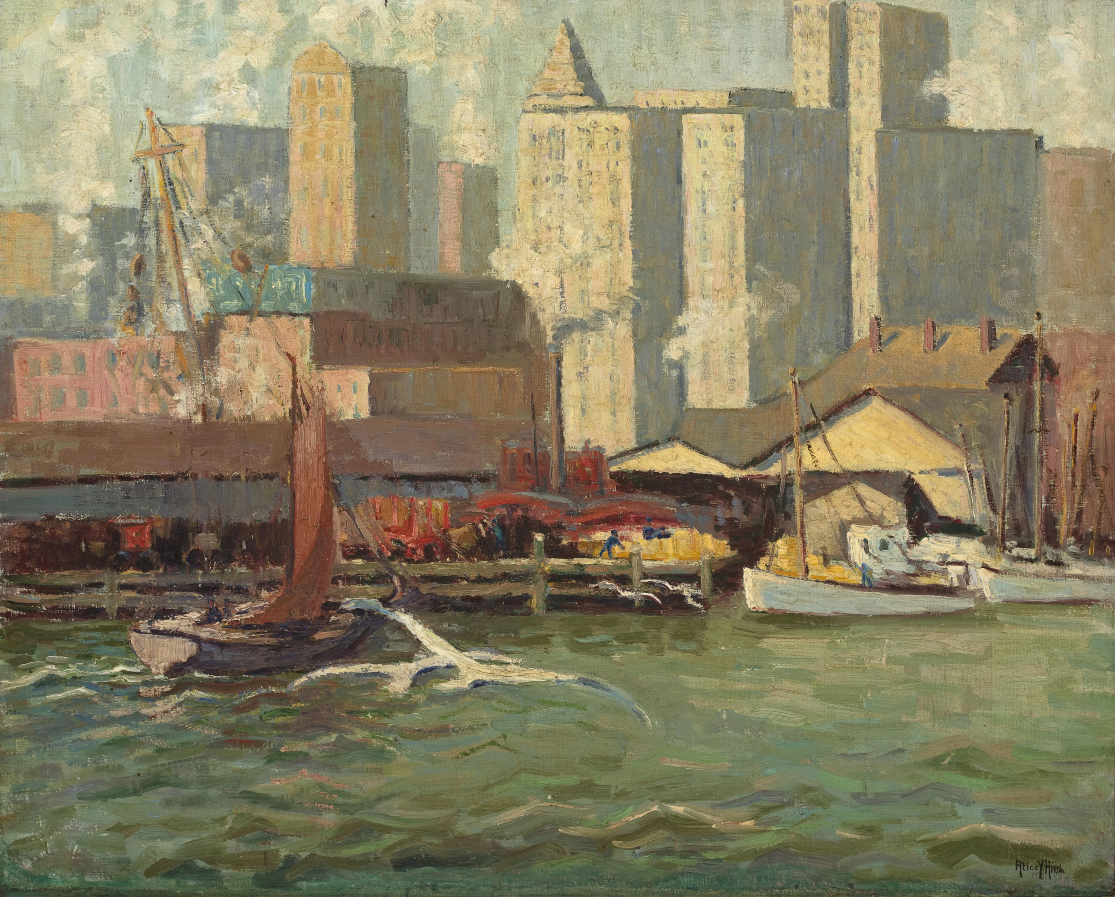 East River view (Fulton Fish Market)