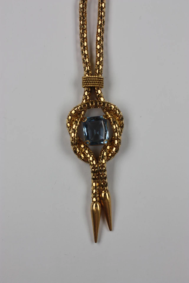 A synthetic blue spinel necklace,
