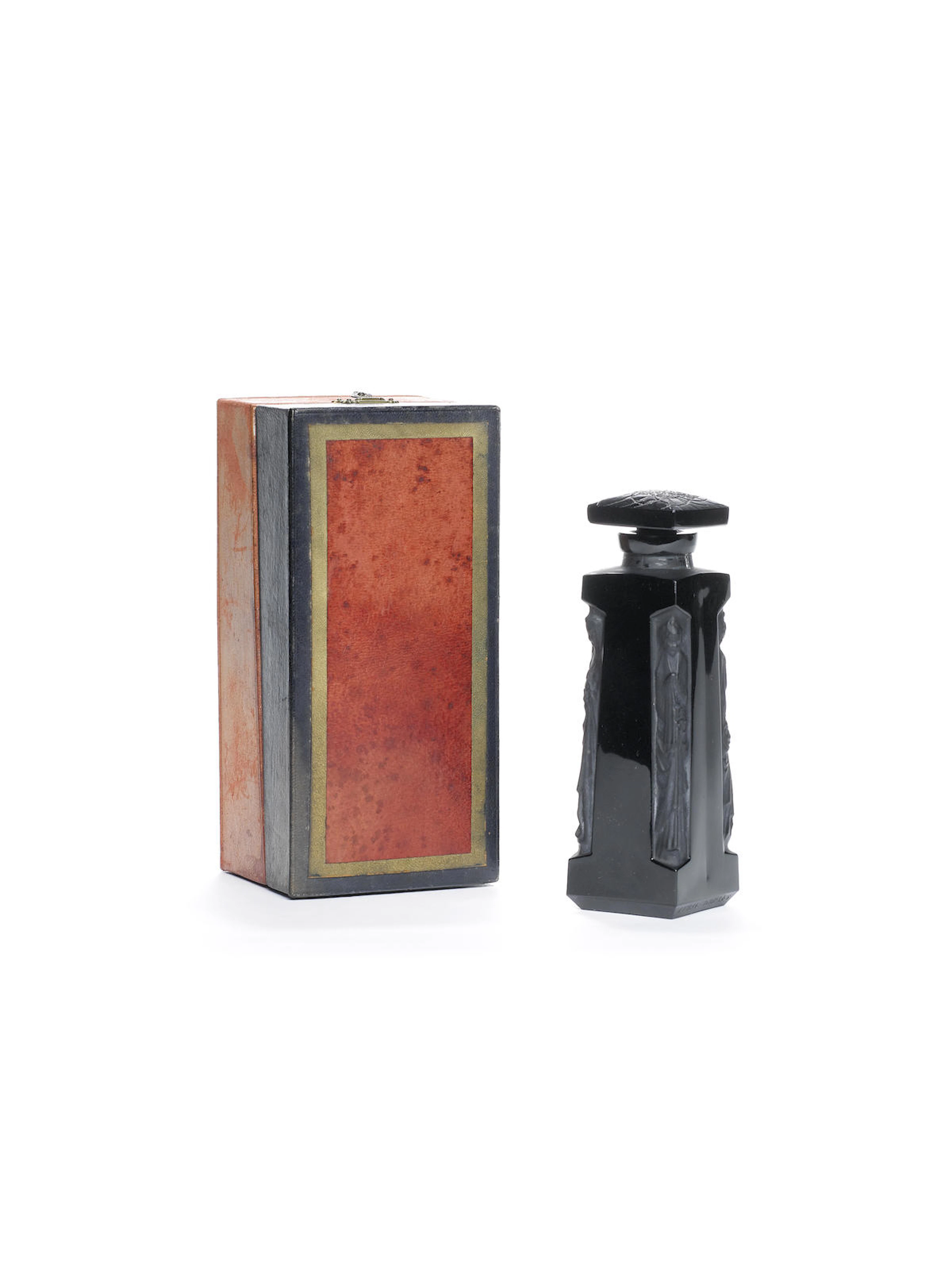 René Lalique for D'Orsay 'Ambre' a Perfume Bottle and Stopper in a Presentation Case, design 1911
