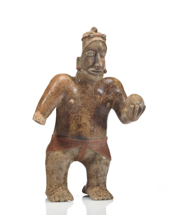 Large Jalisco Standing Ball Player, Ameca-Etzatlán Style, Protoclassic, ca. 100 B.C.-A.D. 250