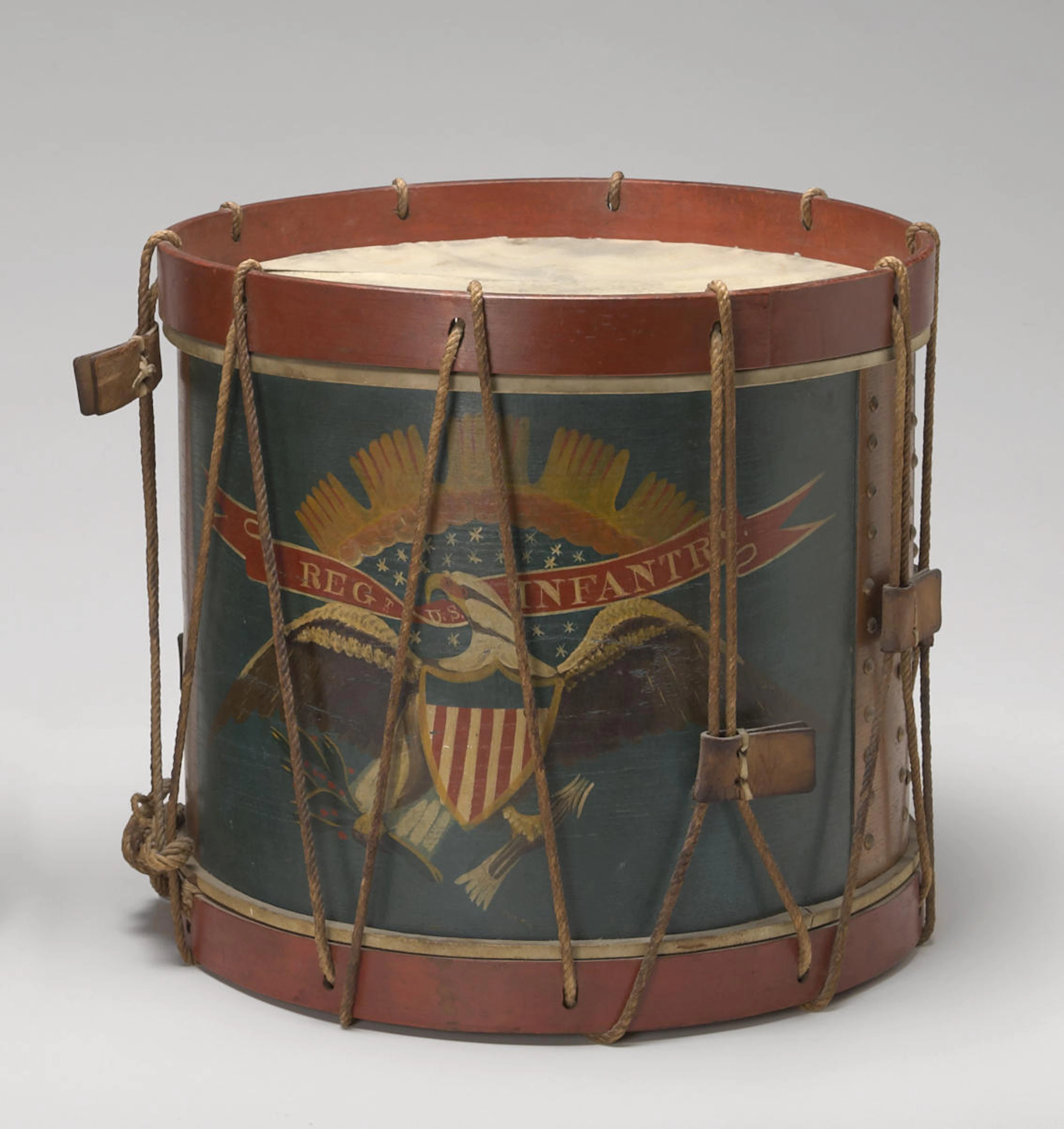 A Civil War era military contract infantry snare drum by Alexander Rogers