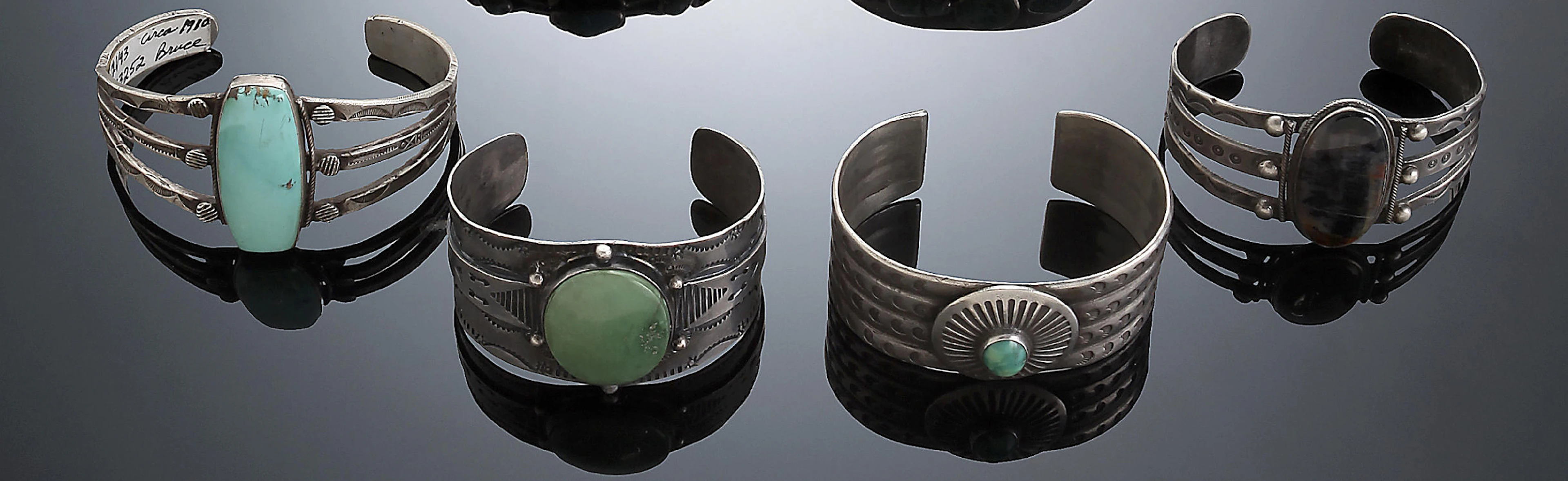 Four Navajo bracelets