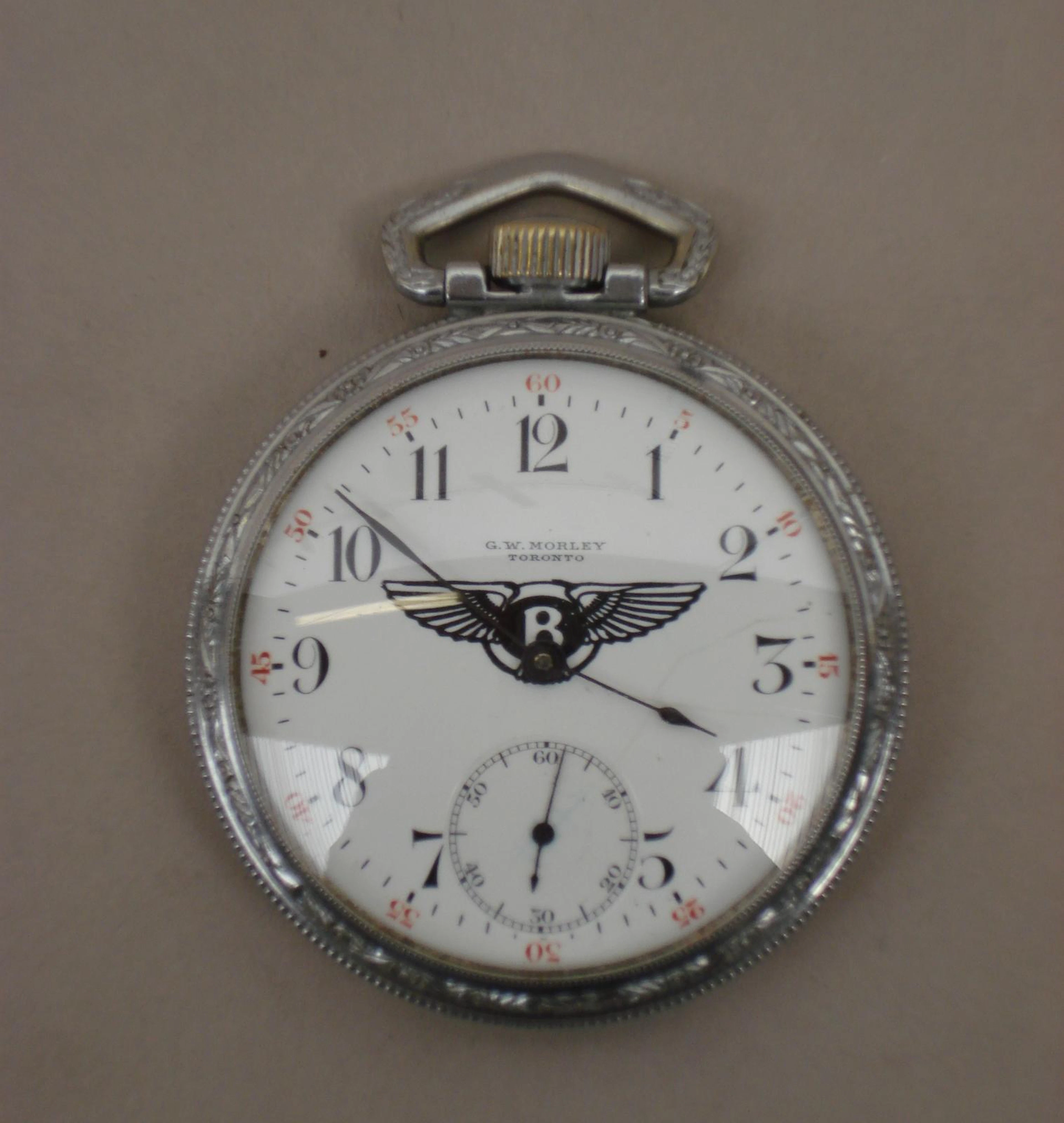 A 1918 Omega movement open-face pocket watch,