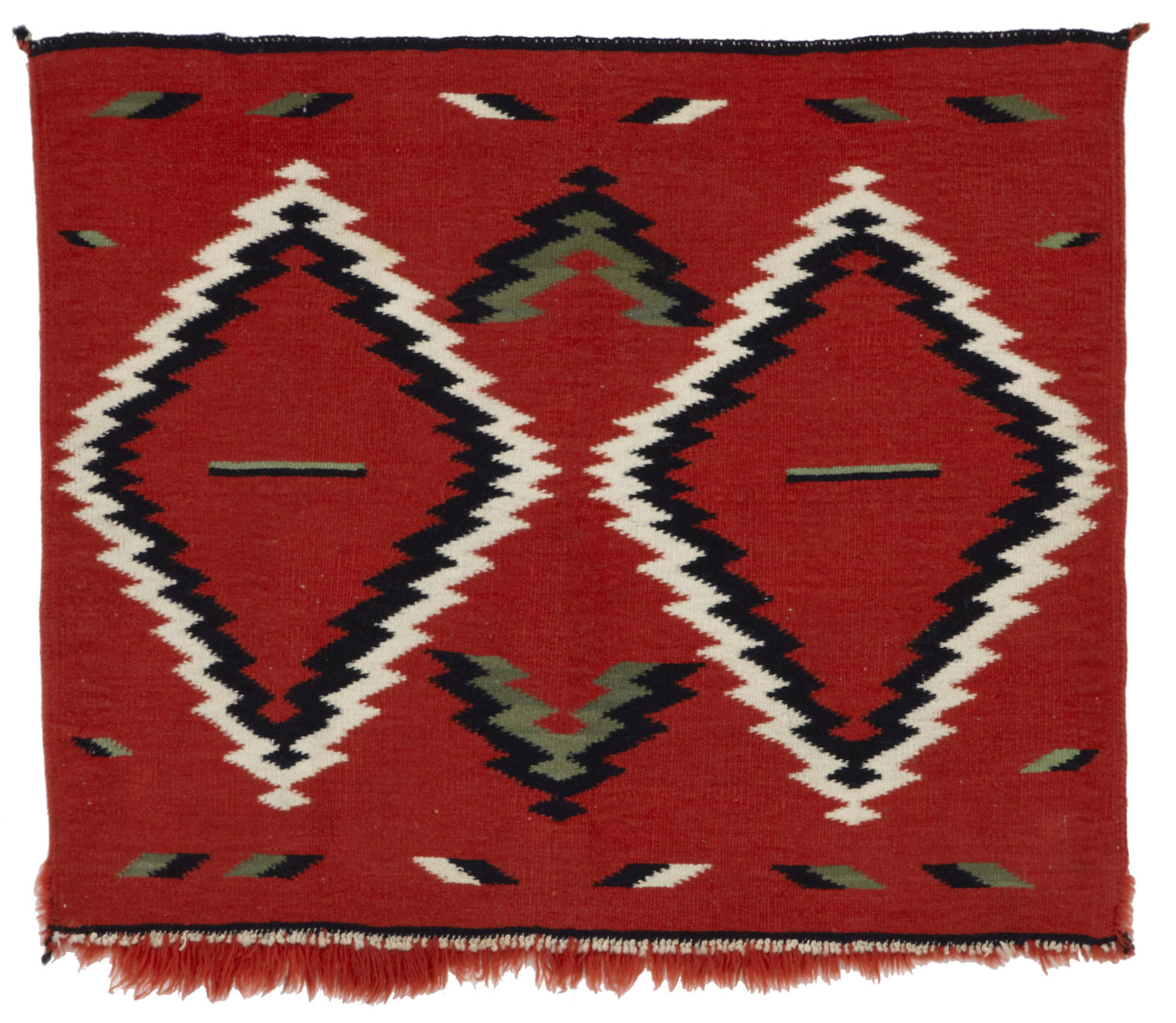 A Navajo late classic fancy saddle blanket