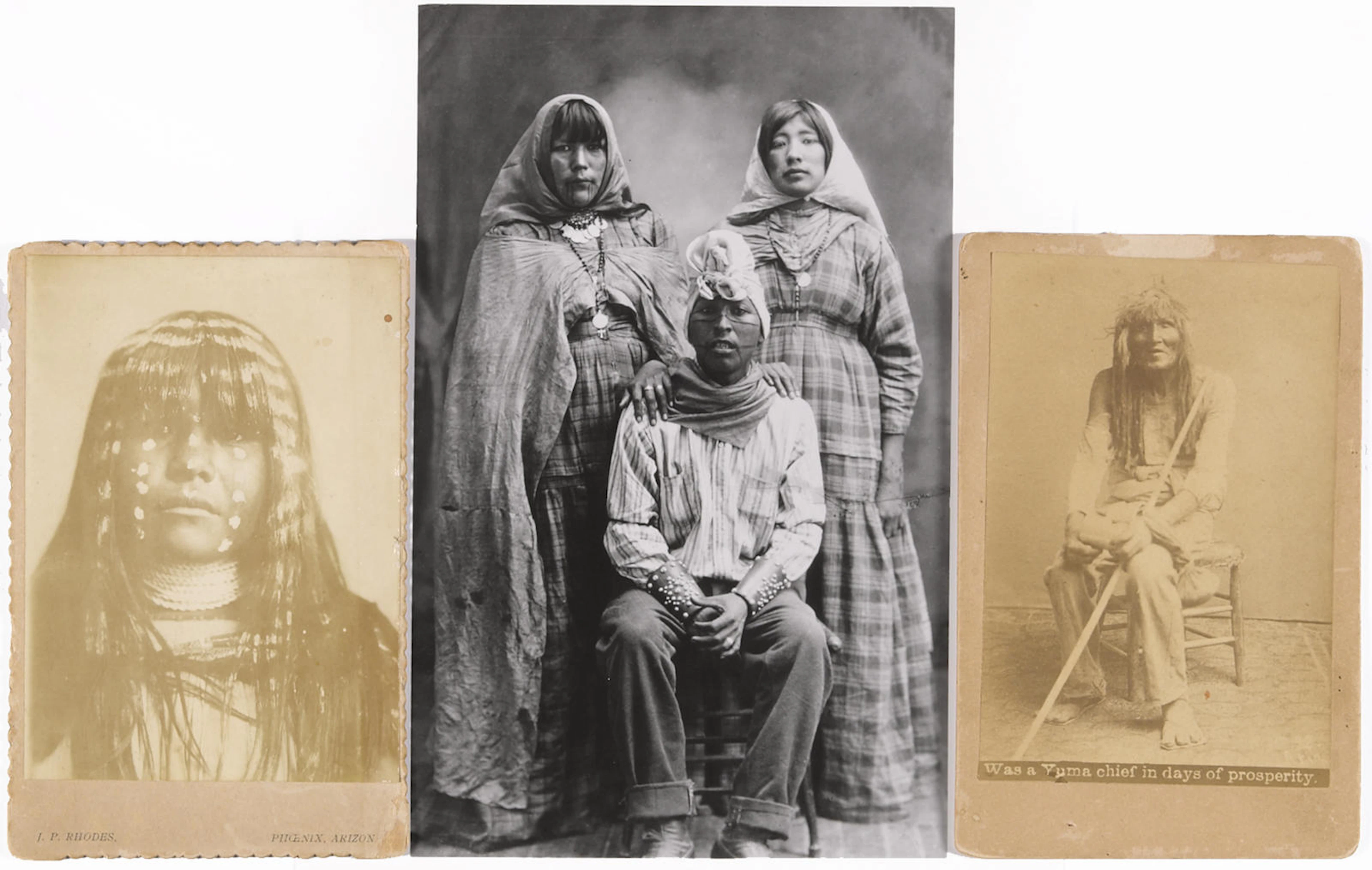 Three photographs, Yuma or Mojave interest