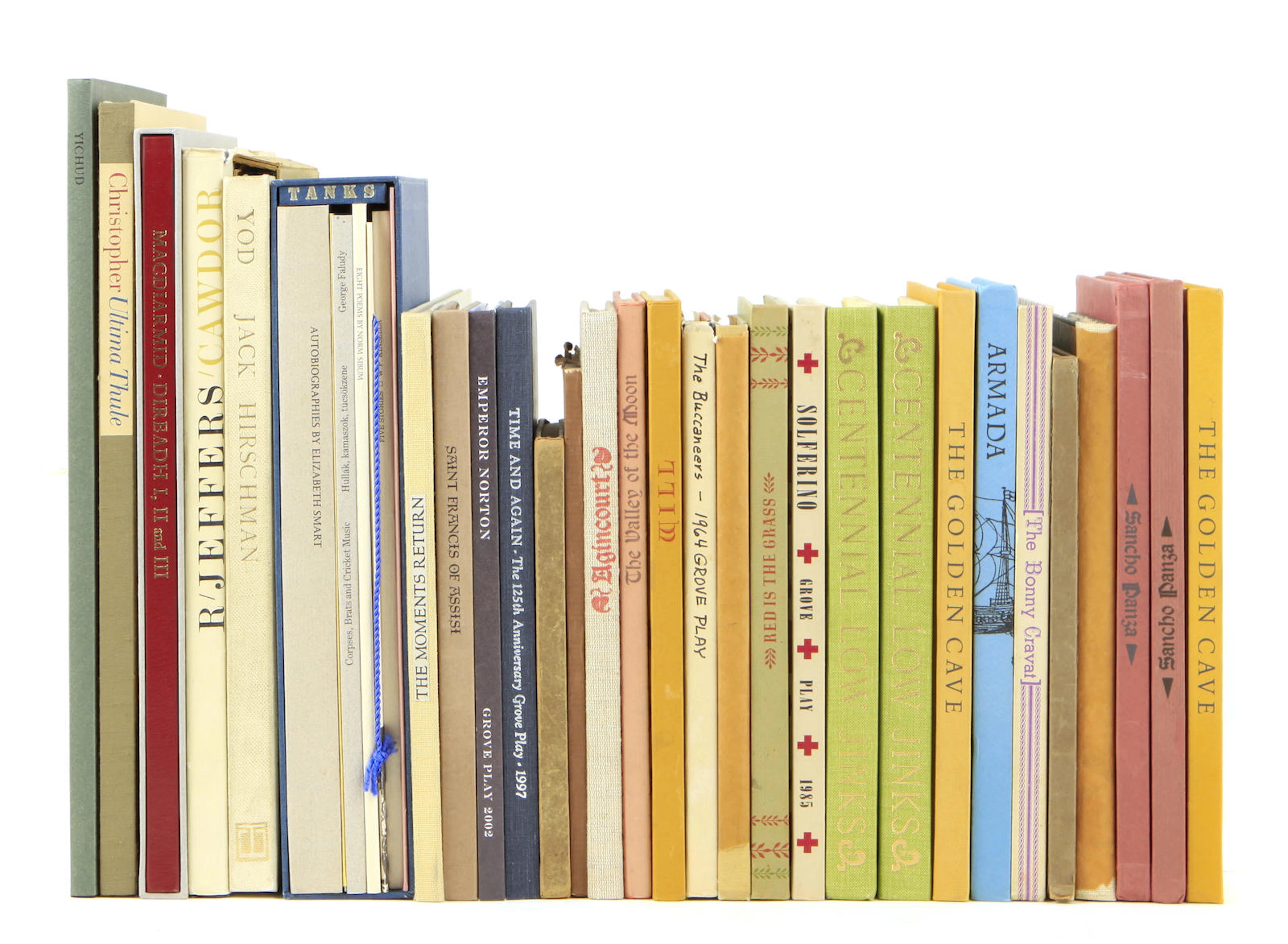 FINE PRESS. POETRY. A large group of fine press poetry titles, mostly 1960s-1990s.