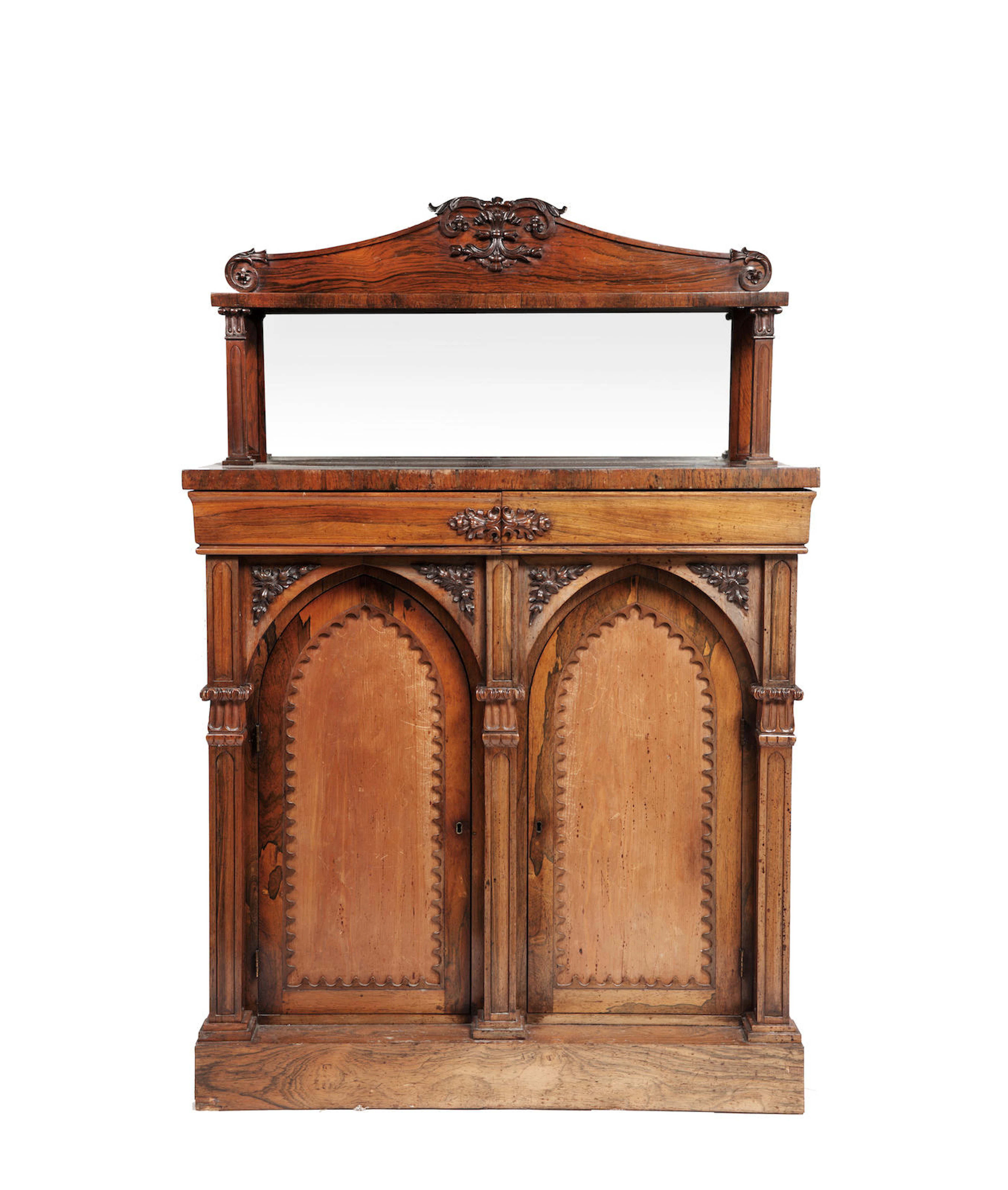 A Victorian rosewood chiffonier