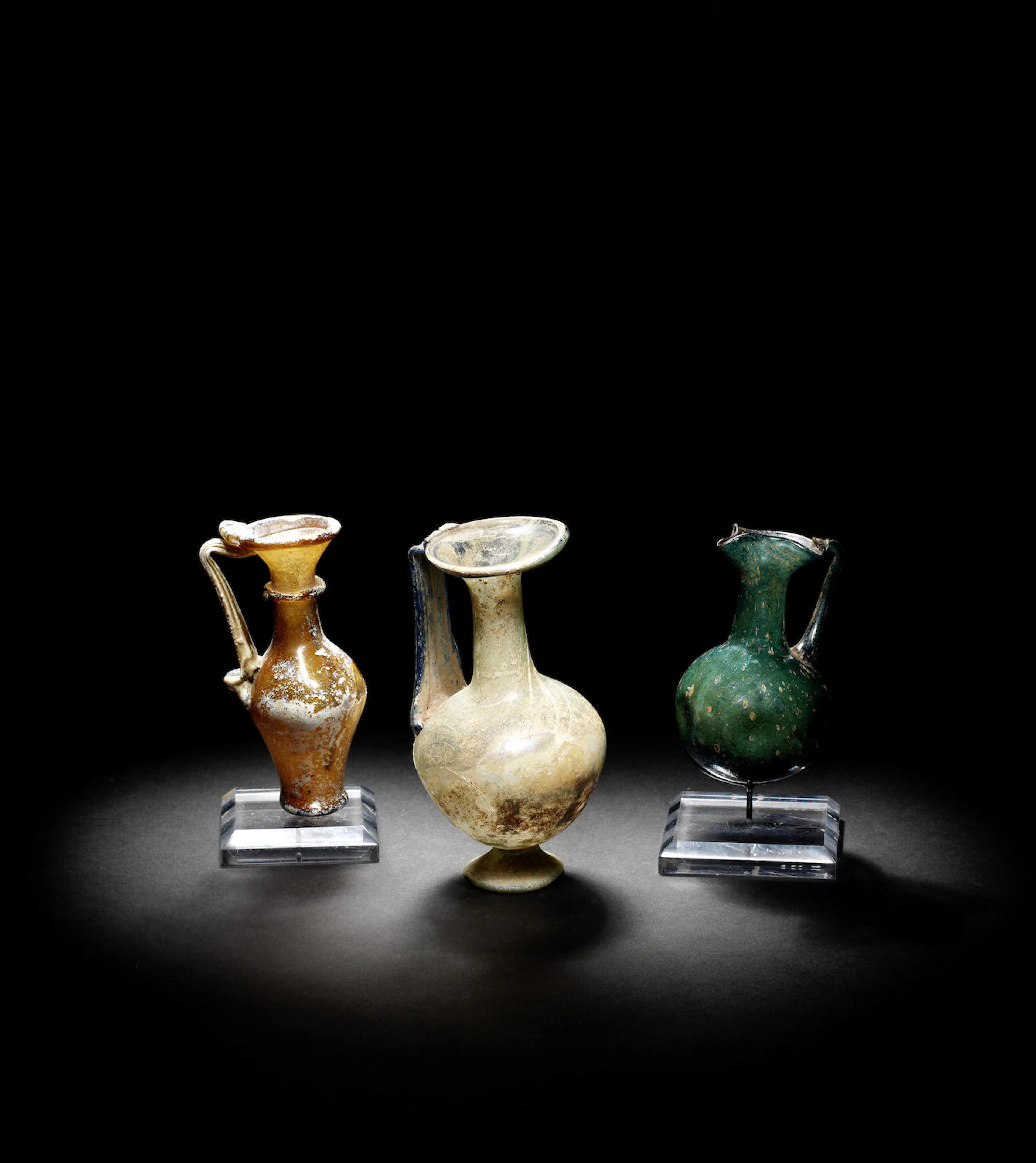 Three Roman glass vessels 3