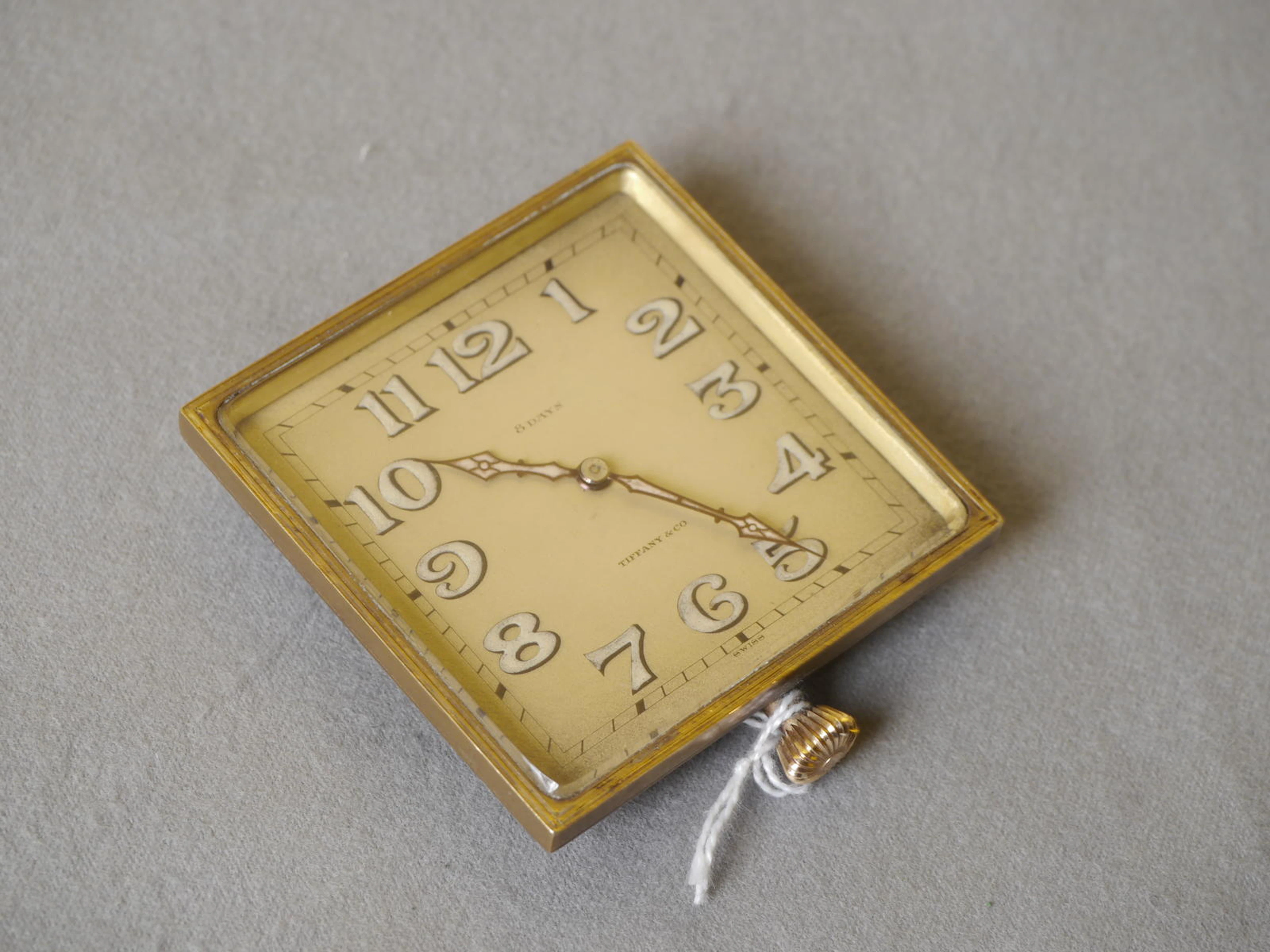 A good, Tiffany & Co. 8 day clock,