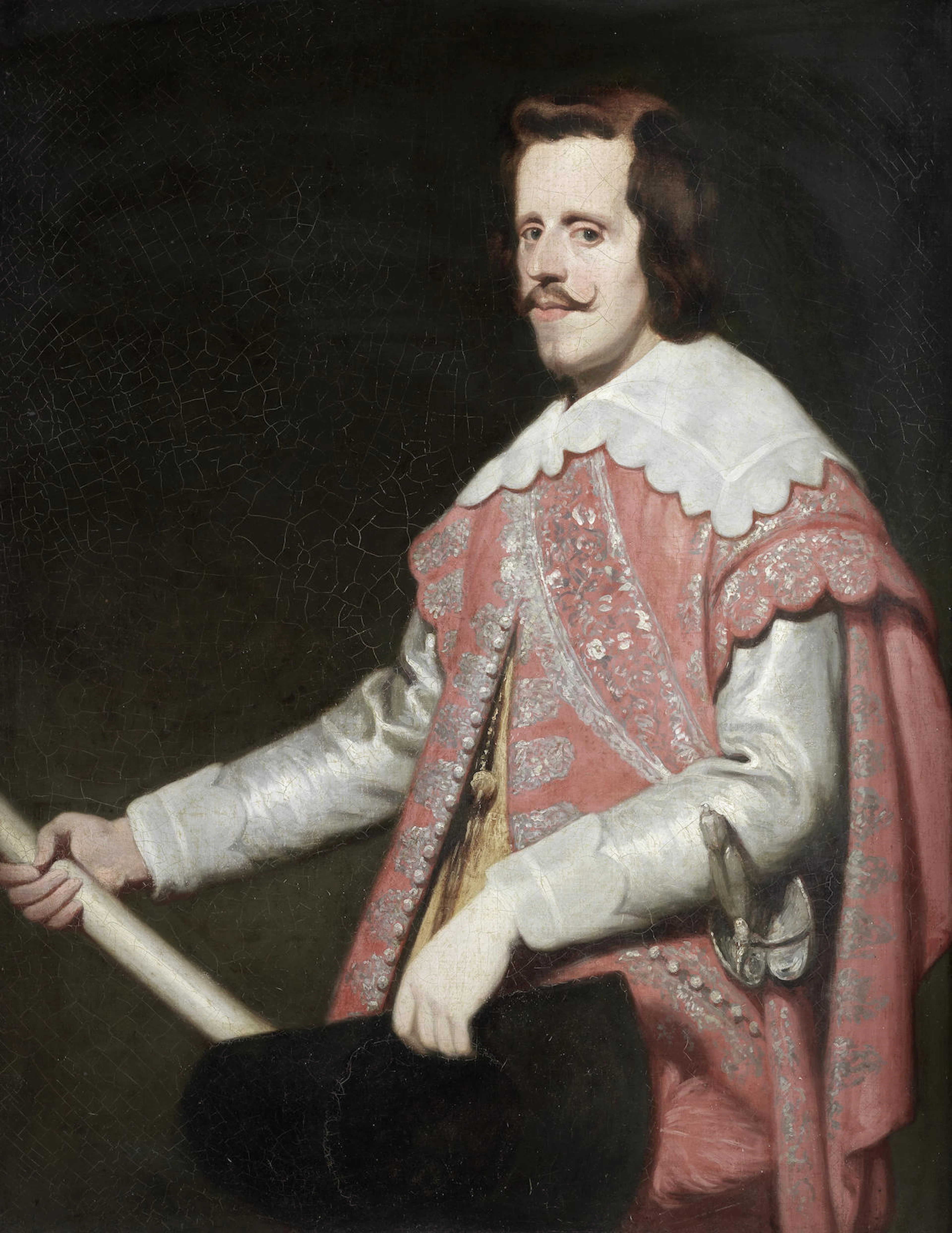 After Diego Rodríguez de Silva y Velázquez, 19th Centuty Portrait of King Philip IV of Spain, three-quarter-length,