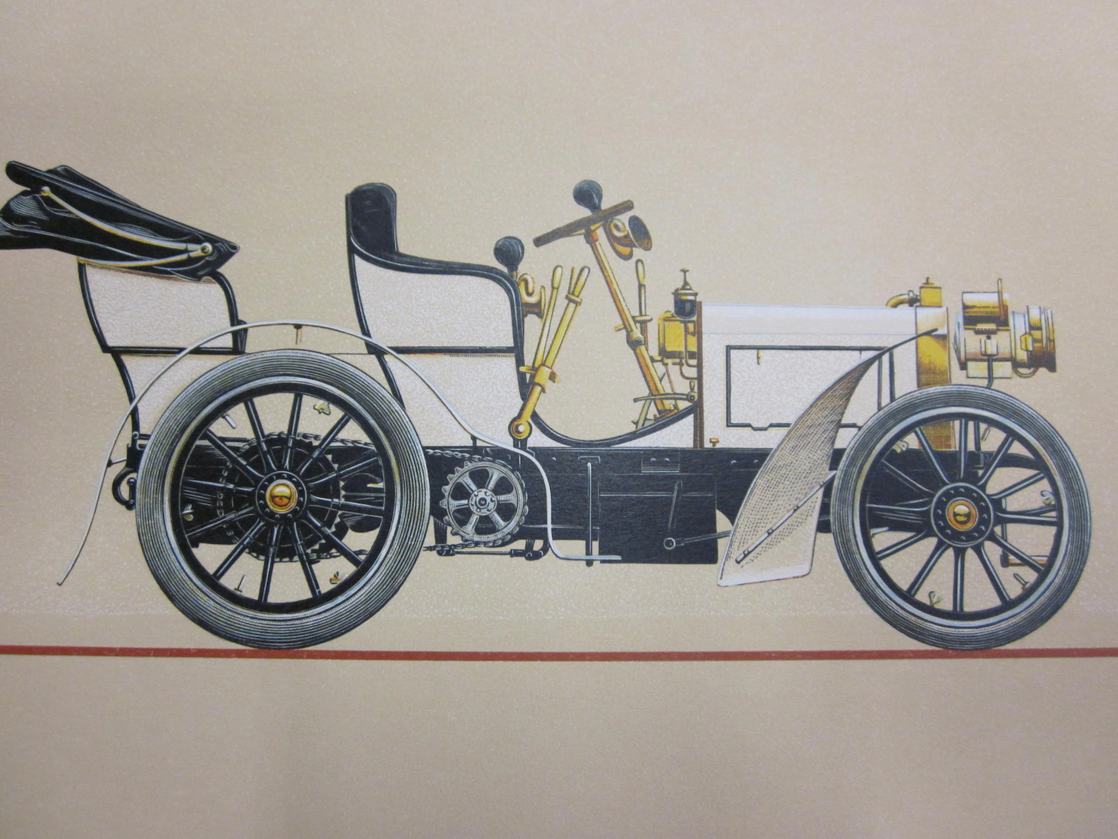 A limited edition set of Mercedes-Benz woodblock prints,