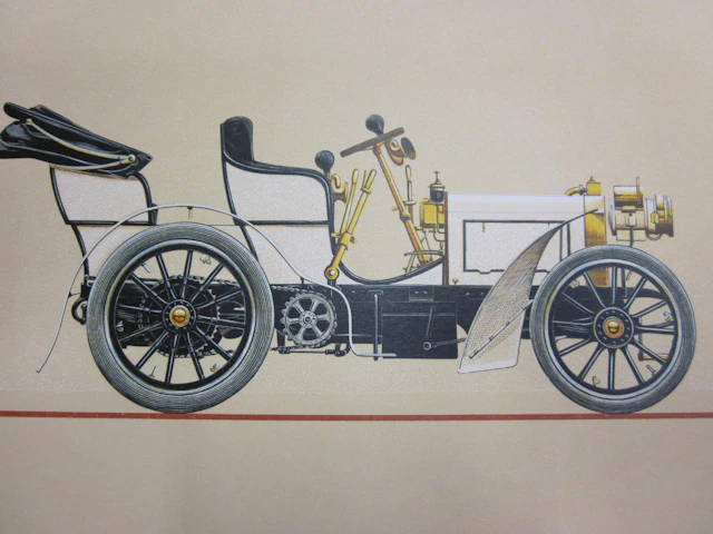 A limited edition set of Mercedes-Benz woodblock prints,
