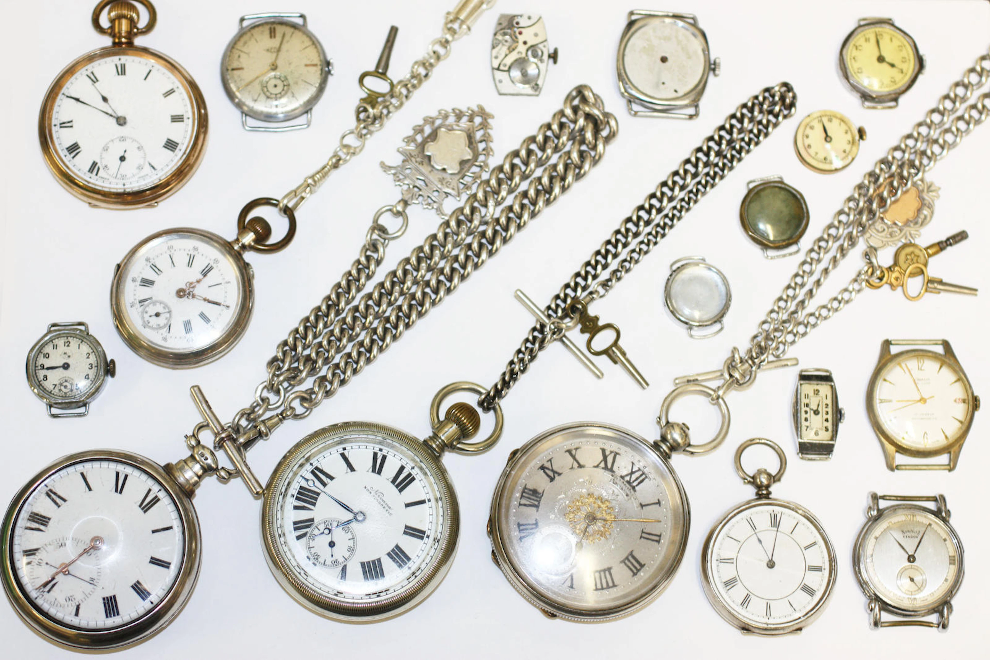 A collection of watches,