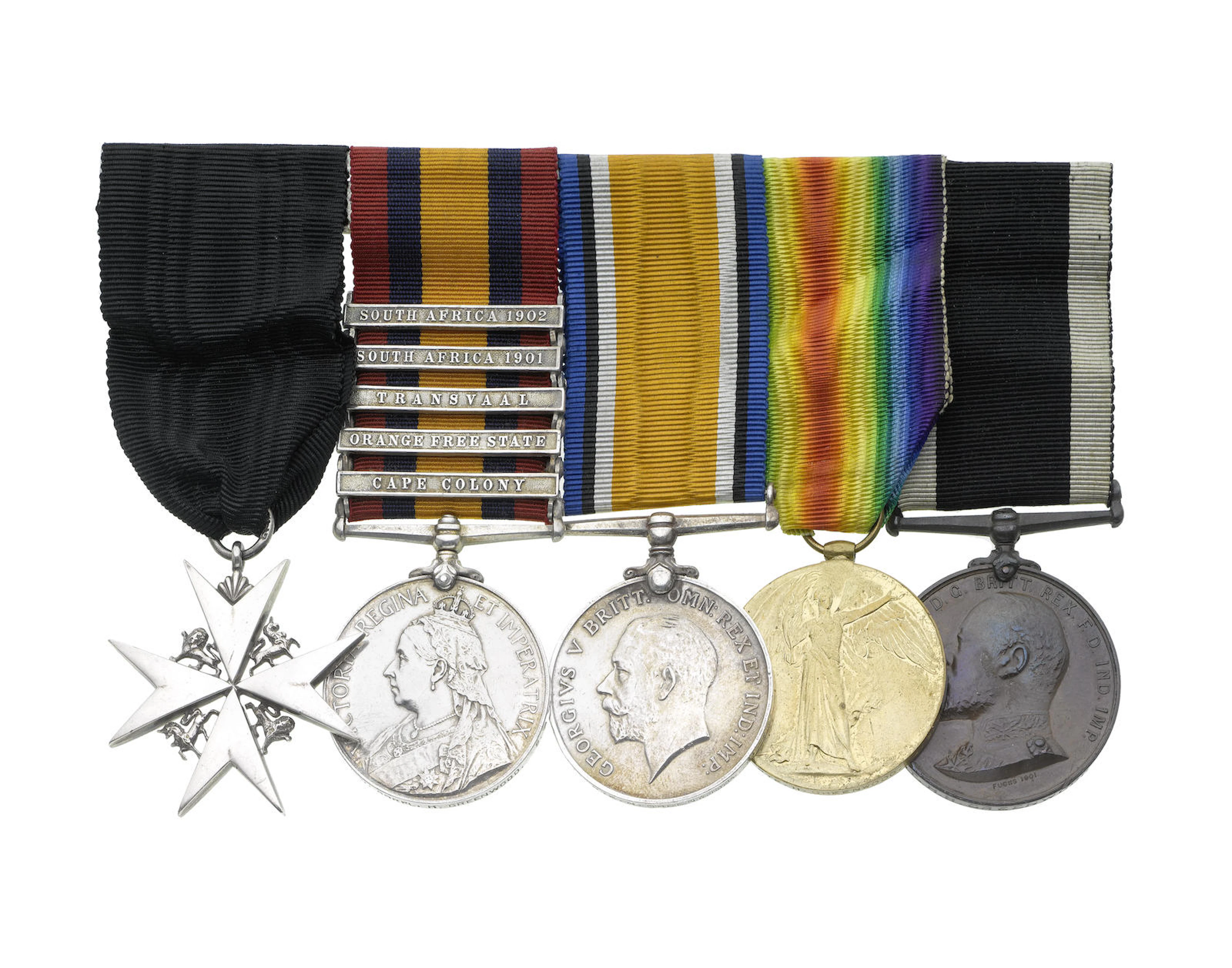 An Order of St.John group of five to Private H.Greenwood, Army Service Corps, late South African Constabulary and Dewsbury St.John Ambulance Brigade,