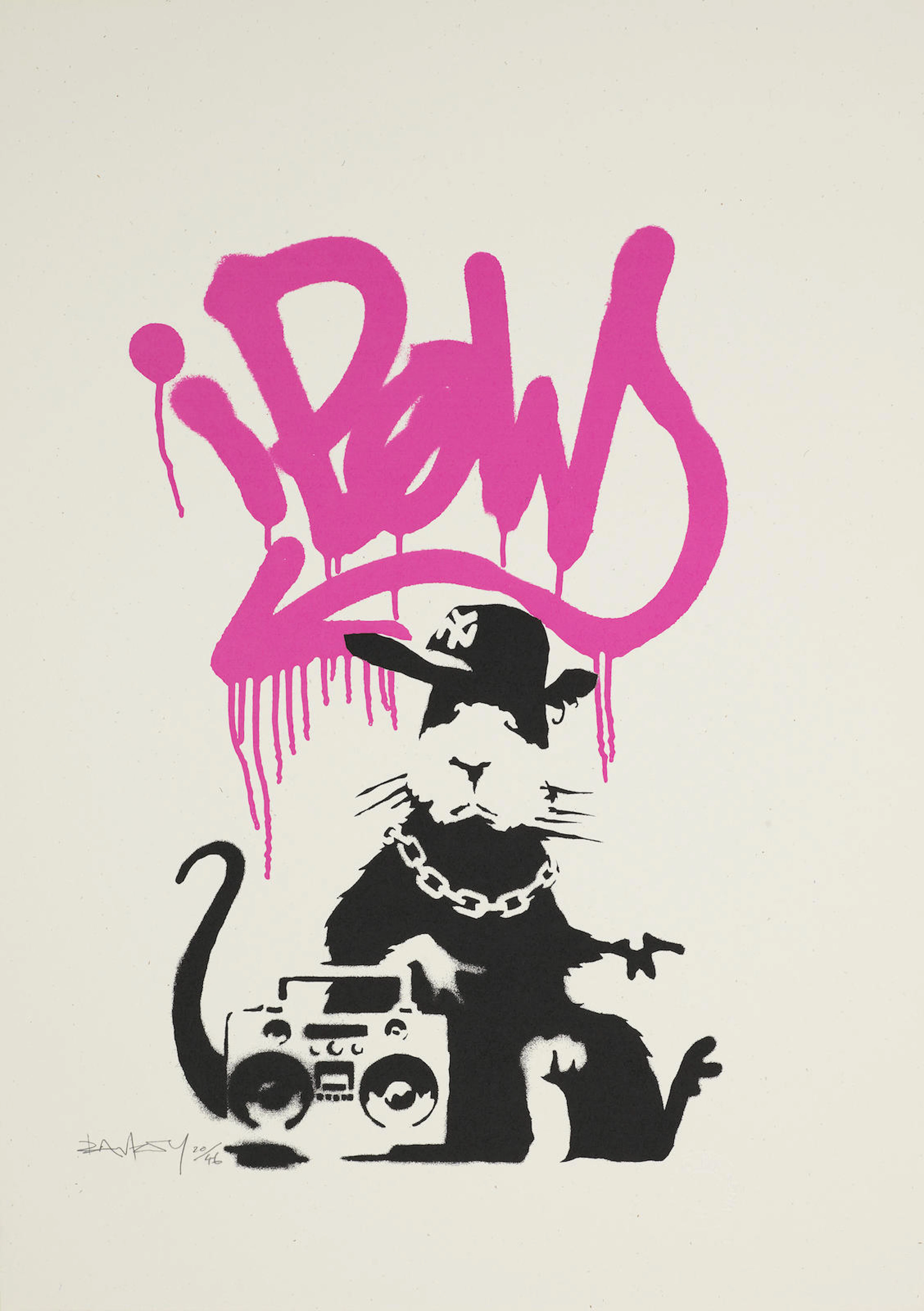 Banksy (b. 1975) Gangsta Rat