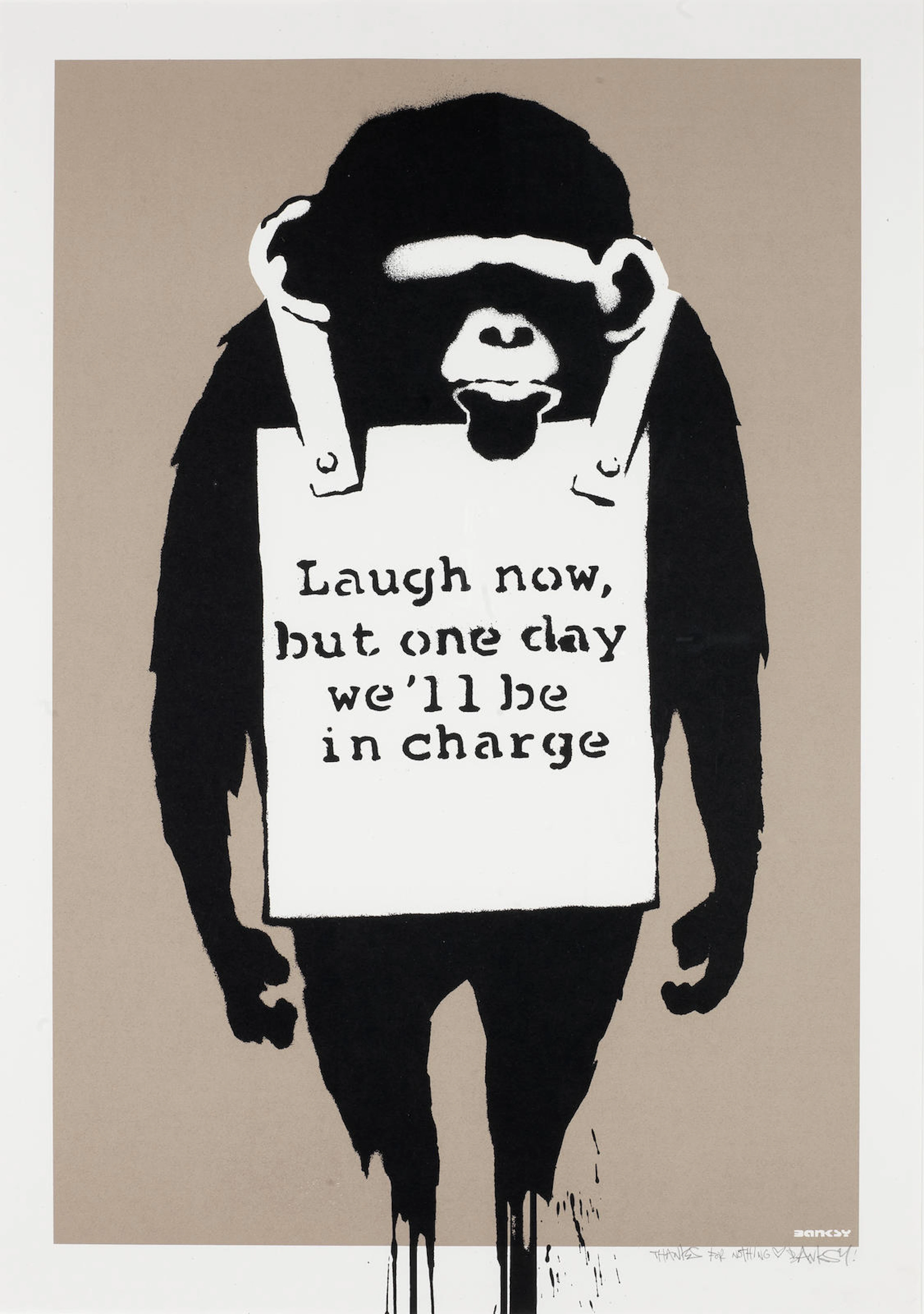 Banksy (b. 1975) Laugh Now