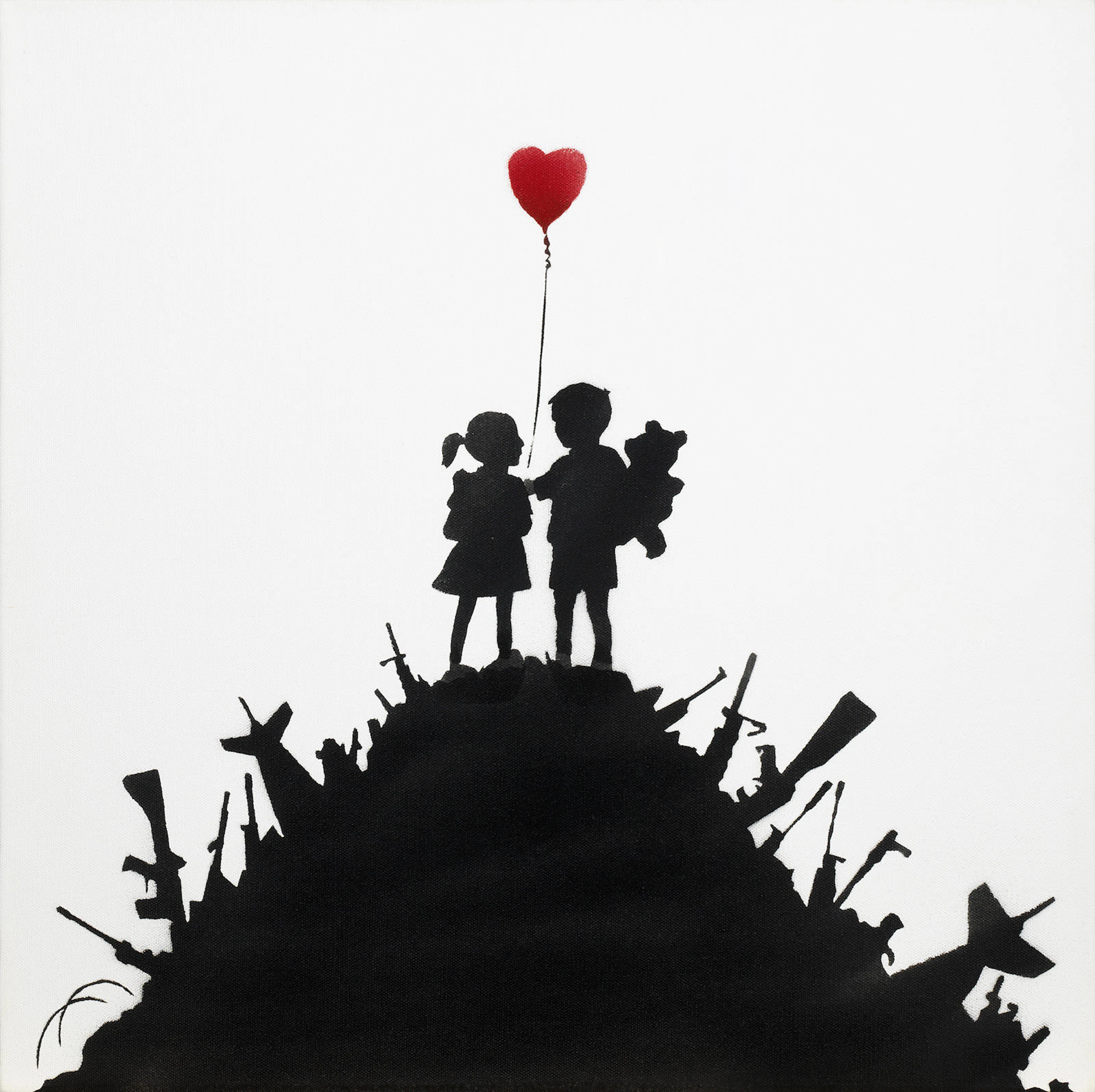 Banksy (b. 1975) Kids on Guns