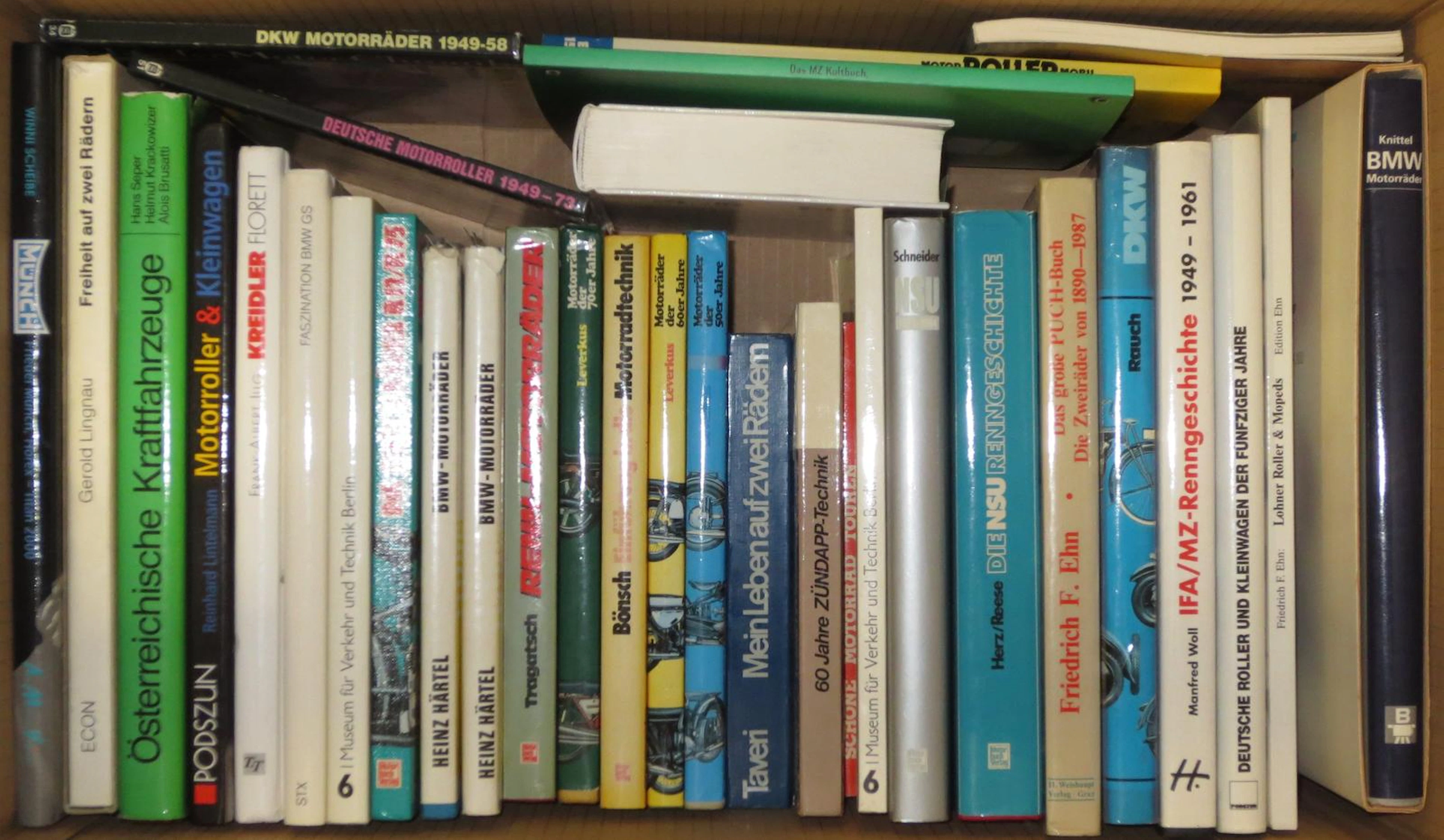 A quantity of German text motorcycle books,