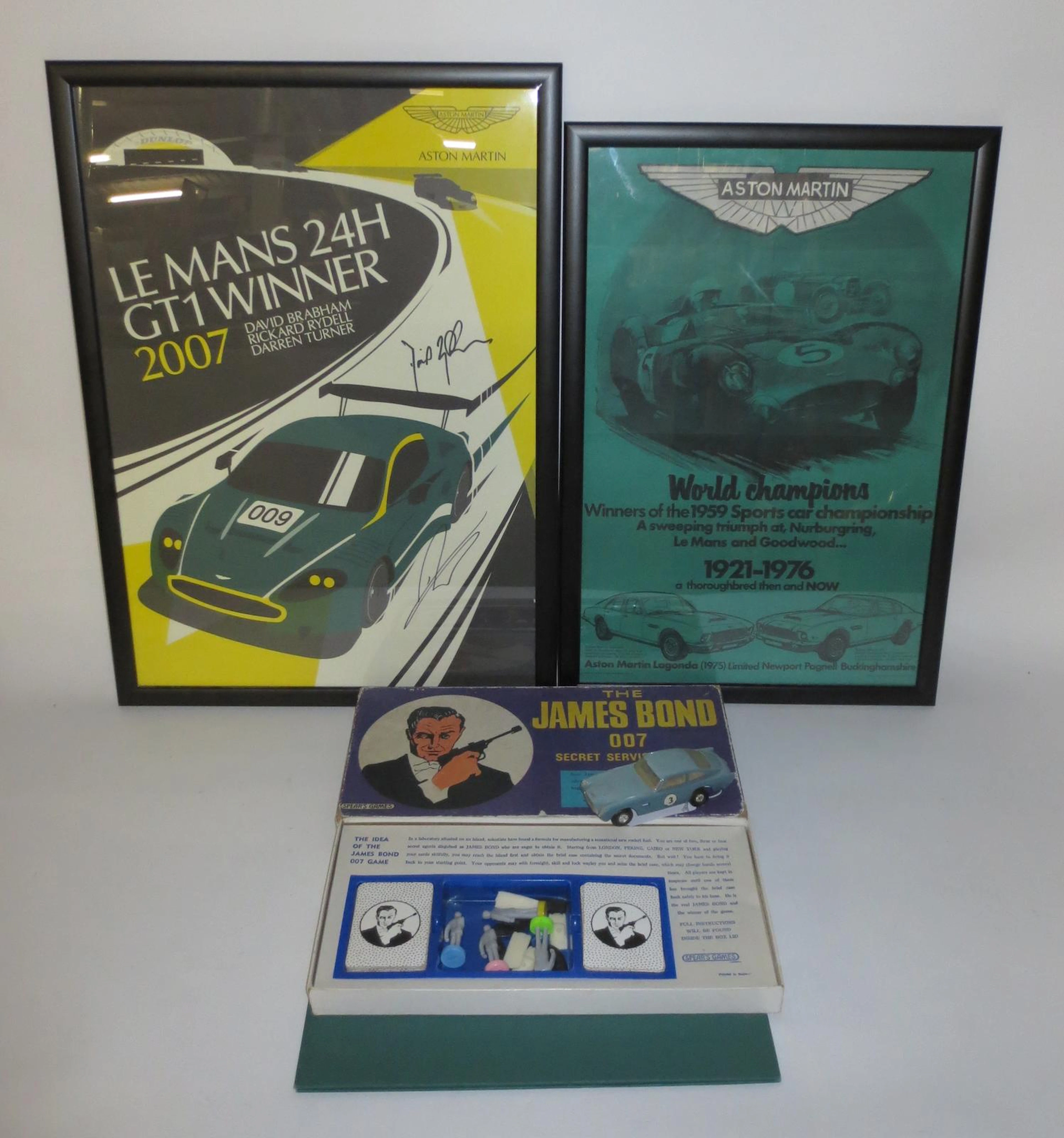 Aston Martin related memorabilia,