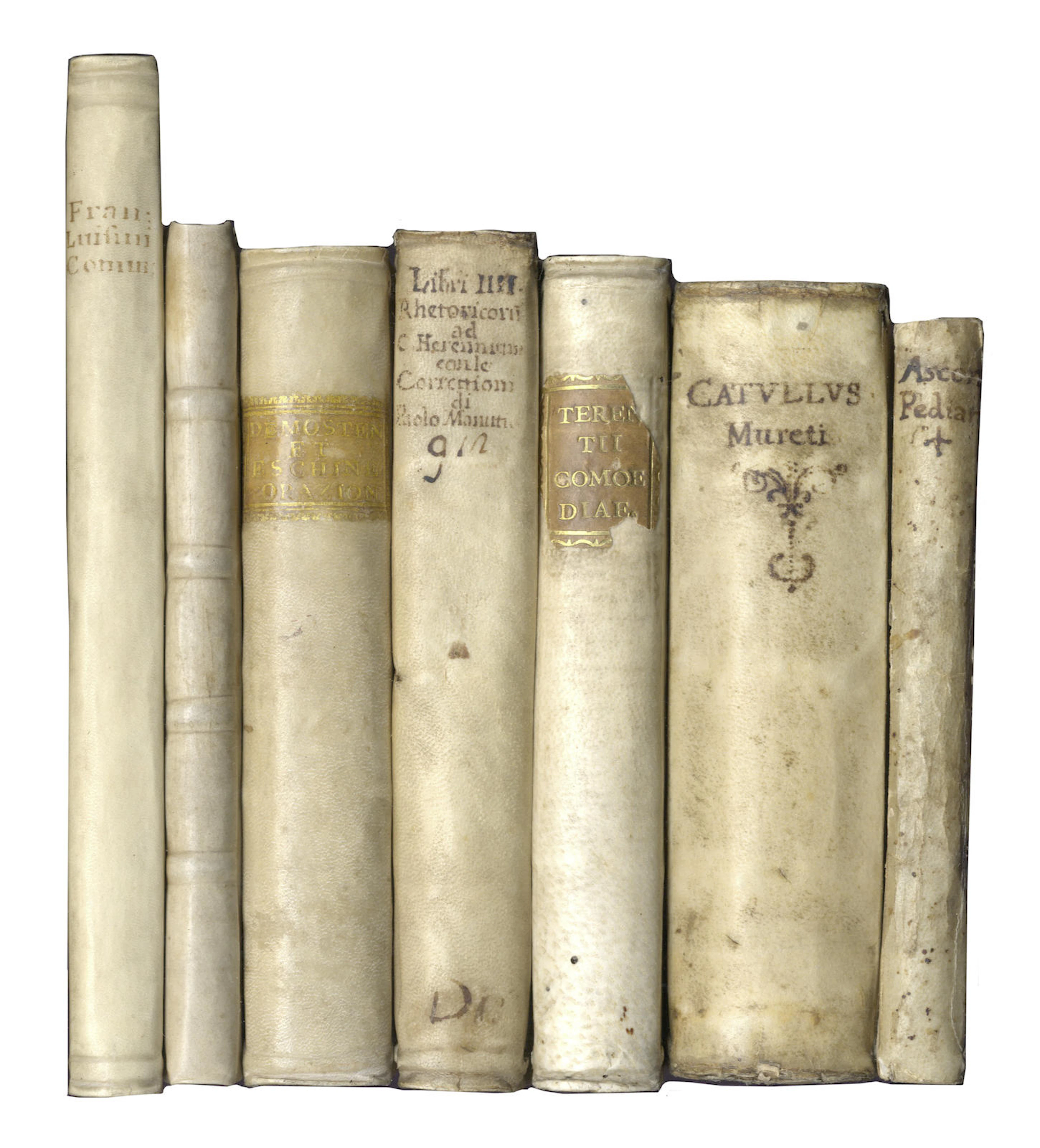 LUIGINI (FRANCESCO) In librum Q. Horatii Flacci de arte poetica commentarius, Venice, [Paulus Manutius]; and 2 others, Aldine Press of 1550s (7)