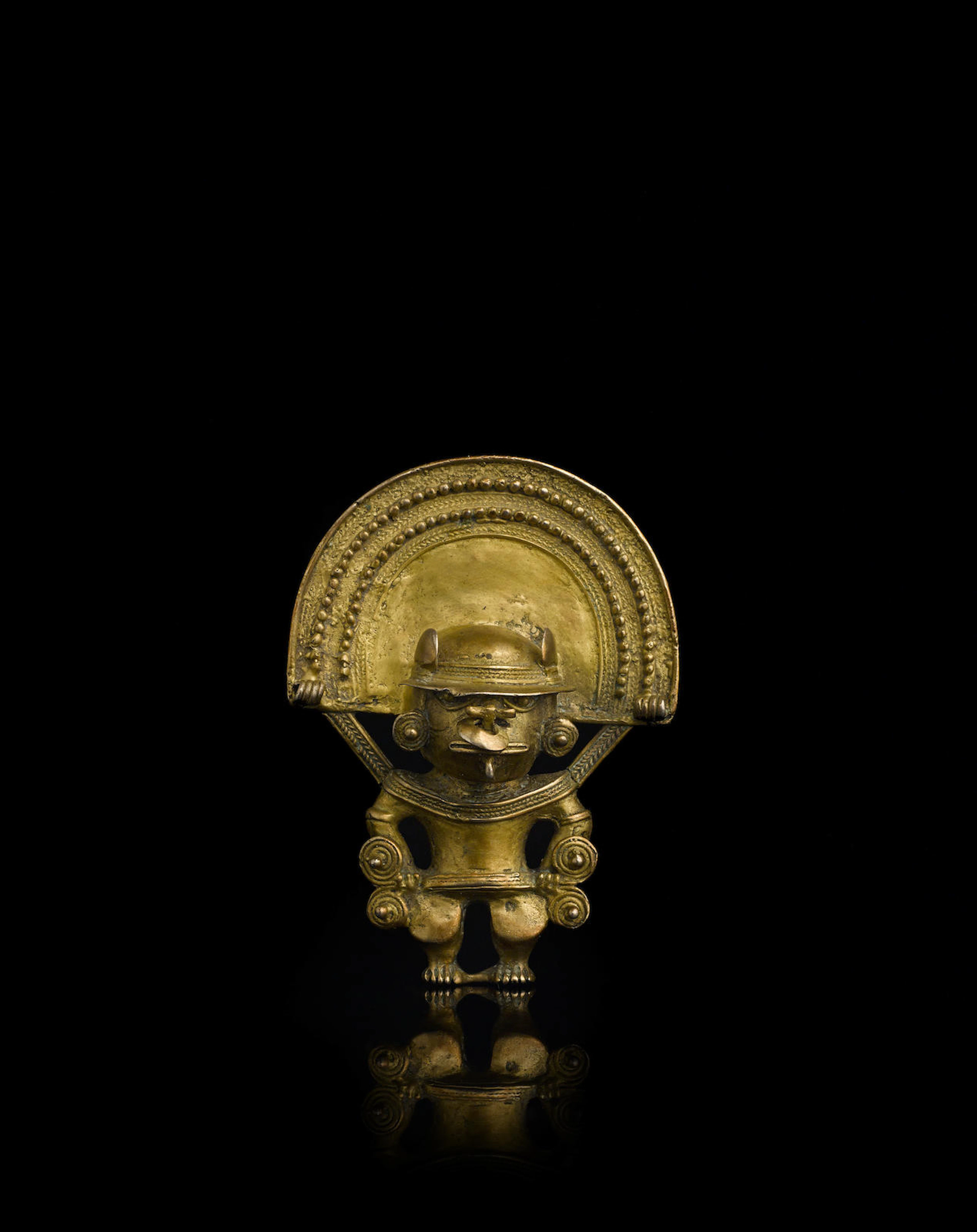 Tairona Gold Figure Pendant, ca. A.D. 1000-1500