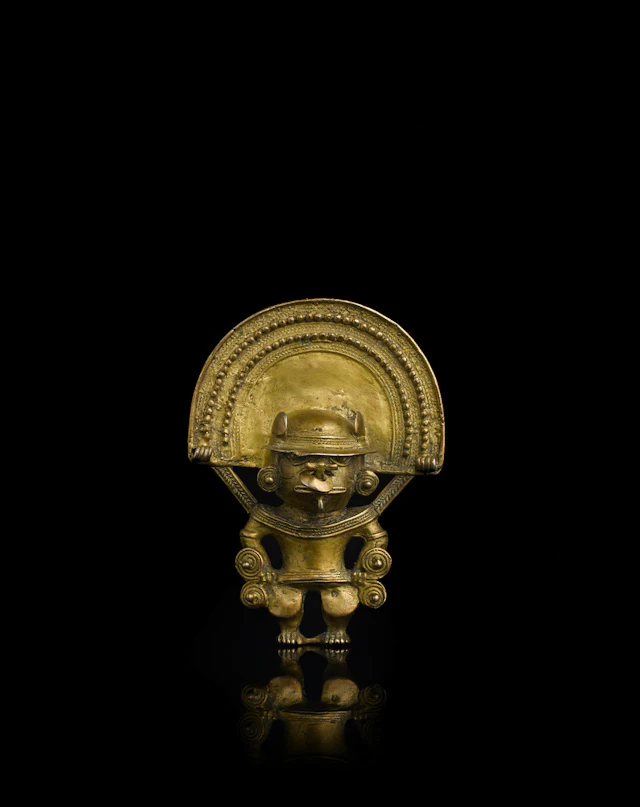 Tairona Gold Figure Pendant, ca. A.D. 1000-1500
