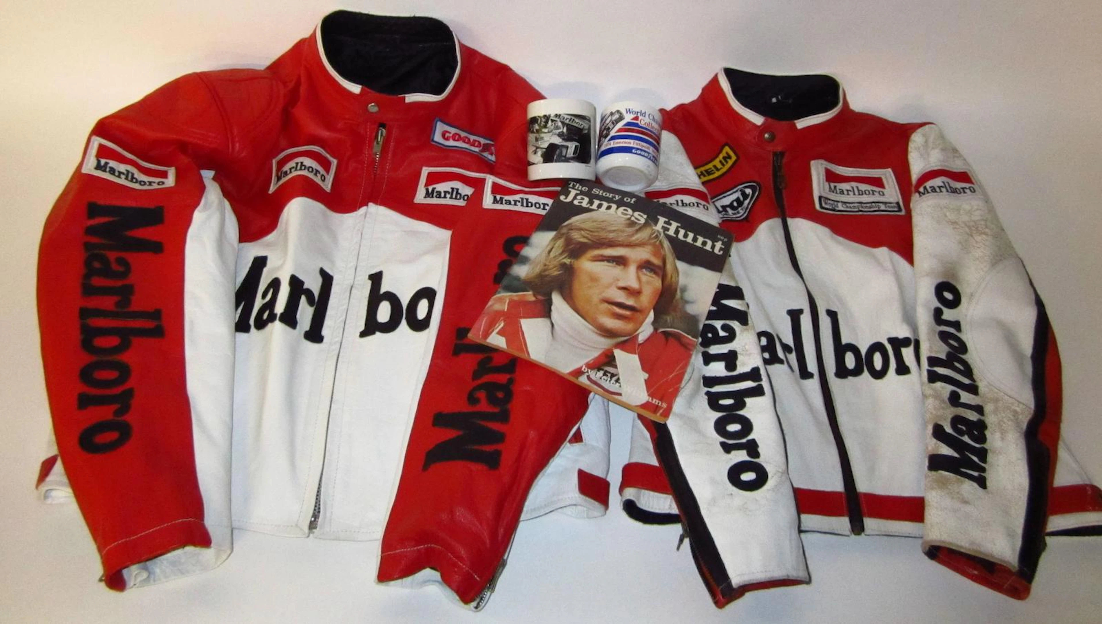 Two Marlboro McLaren leather jackets,
