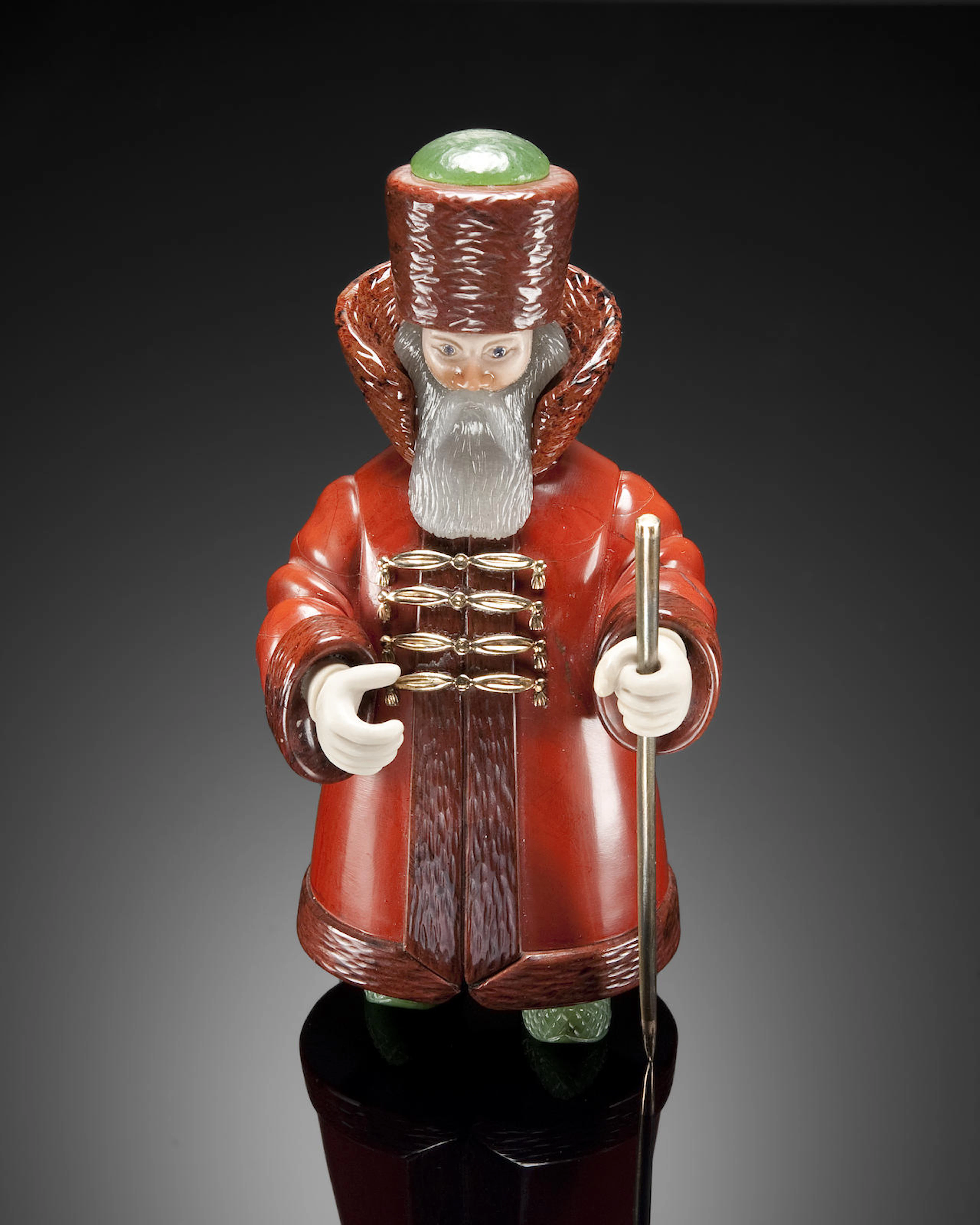 Gemstone Carving of a Russian Nobleman