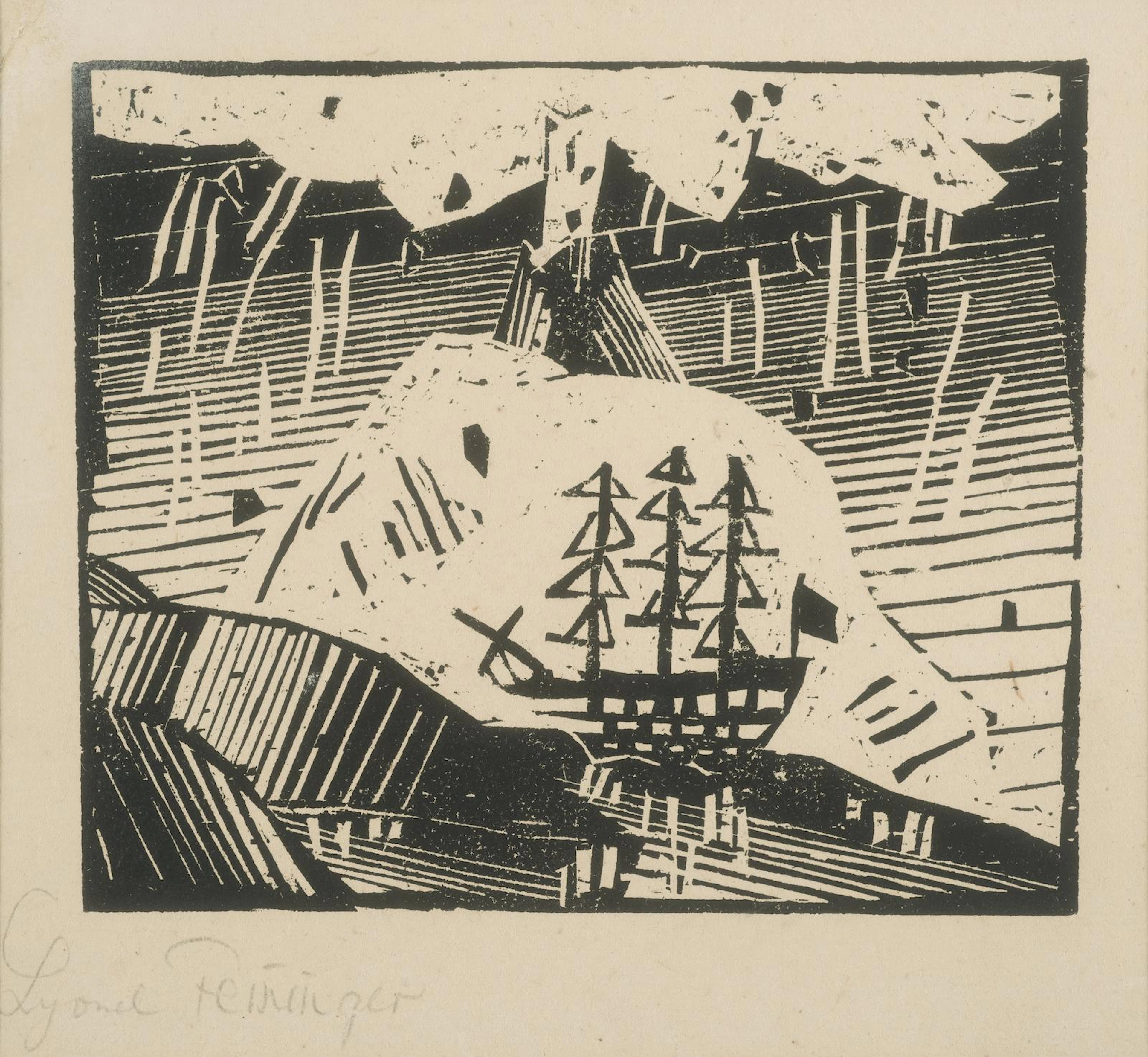 Vulkan (Stromboli), pl. 2, from Zwölf Holzschnitte (PW. 65), 1918