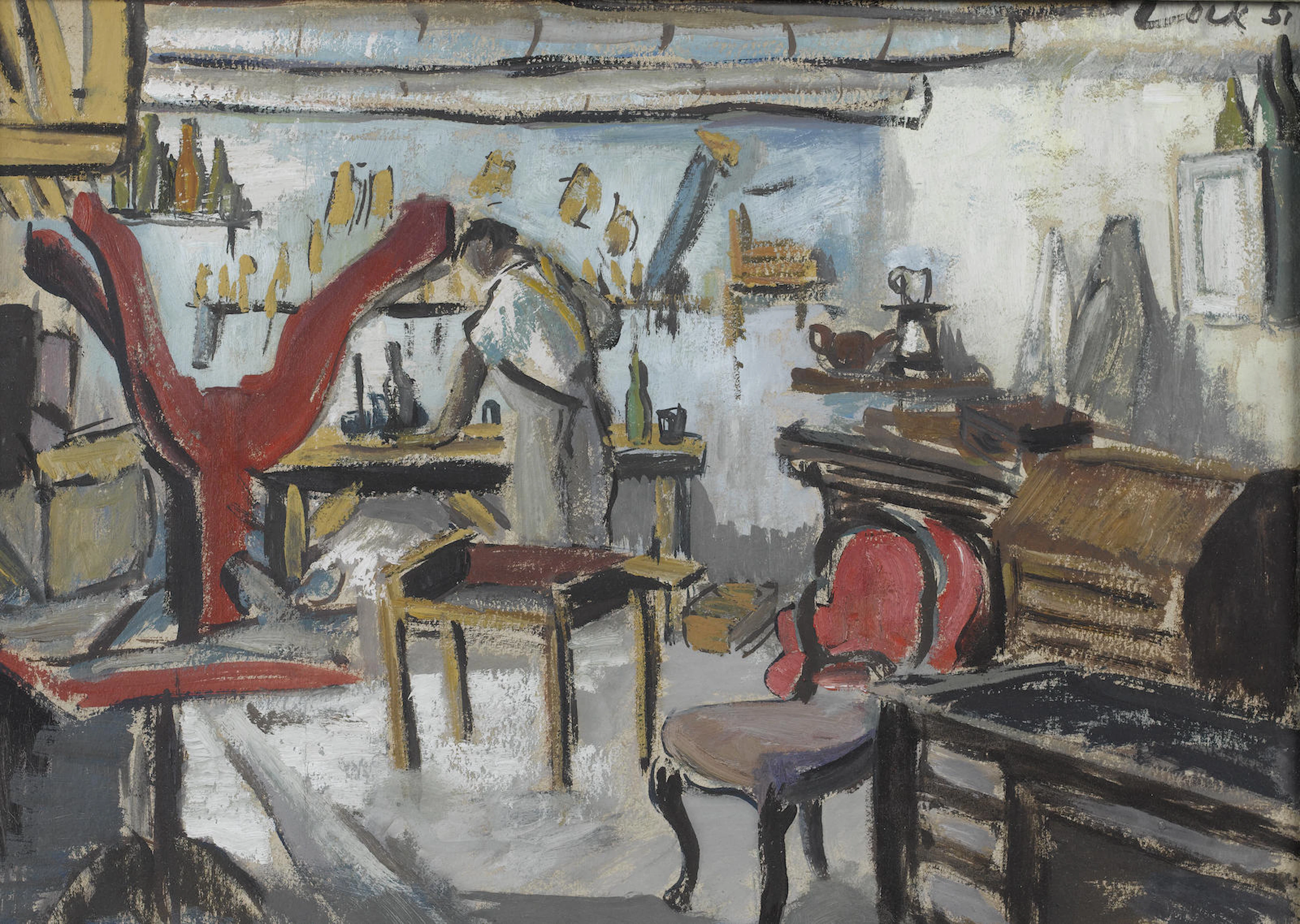 The furniture restorer's workshop