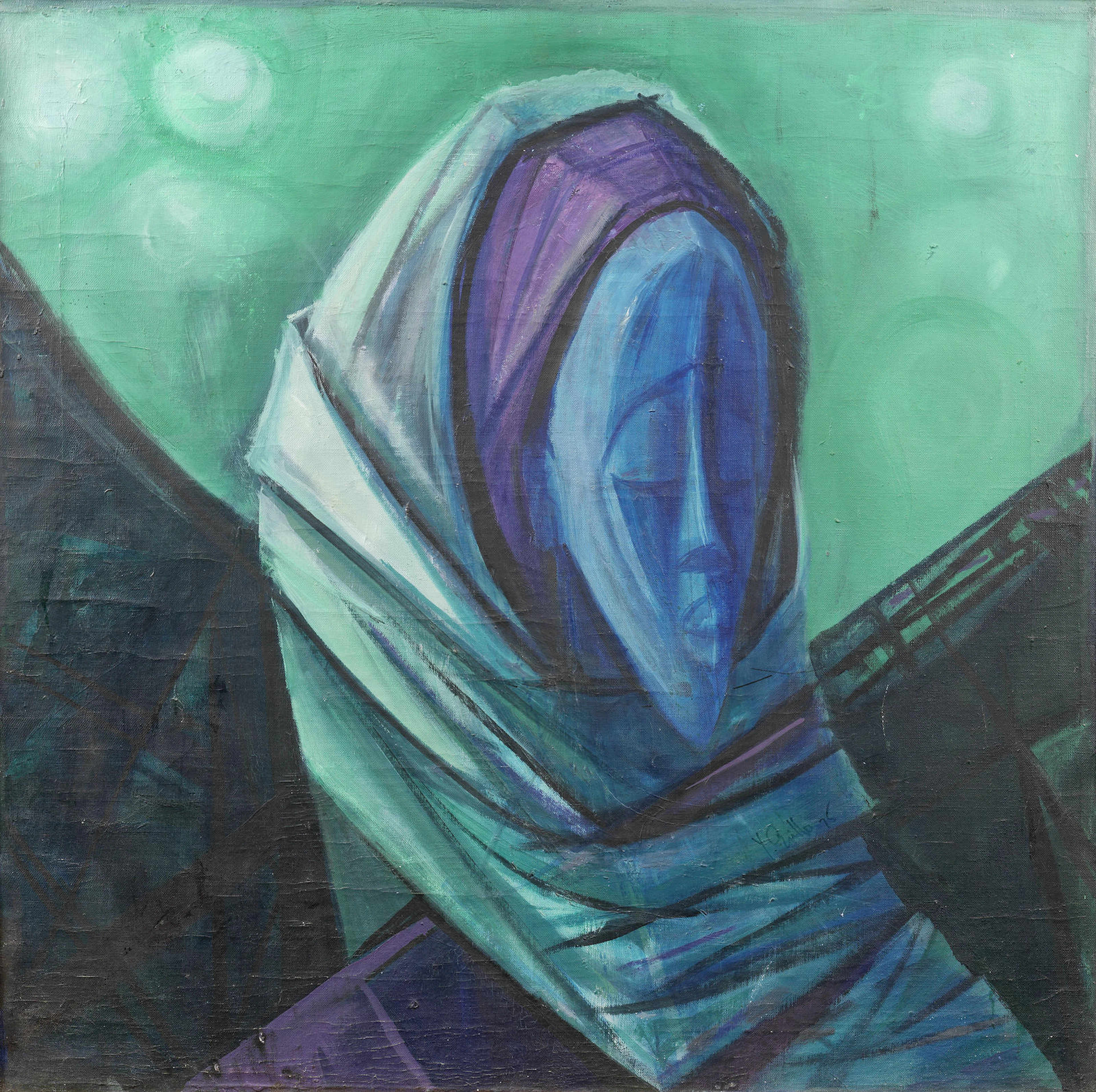 Yusuf Adebayo Cameron Grillo (Nigerian, born 1934) African Woman with Gele