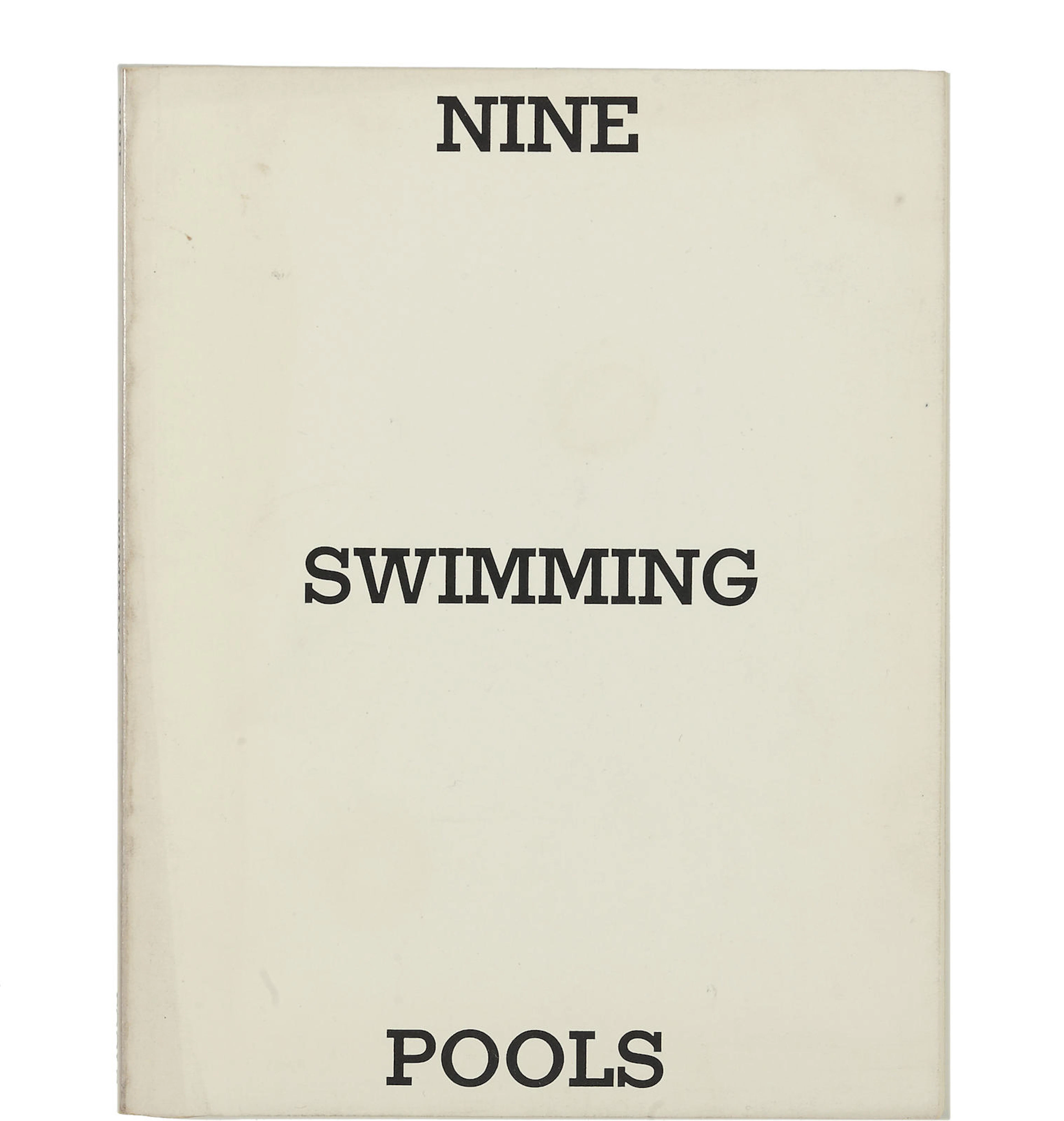 RUSCHA, ED. b.1937. Nine Swimming Pools and a Broken Glass, 1968. Burbank: published by the artist and printed by G. R. Huttner Lithography, 1976.