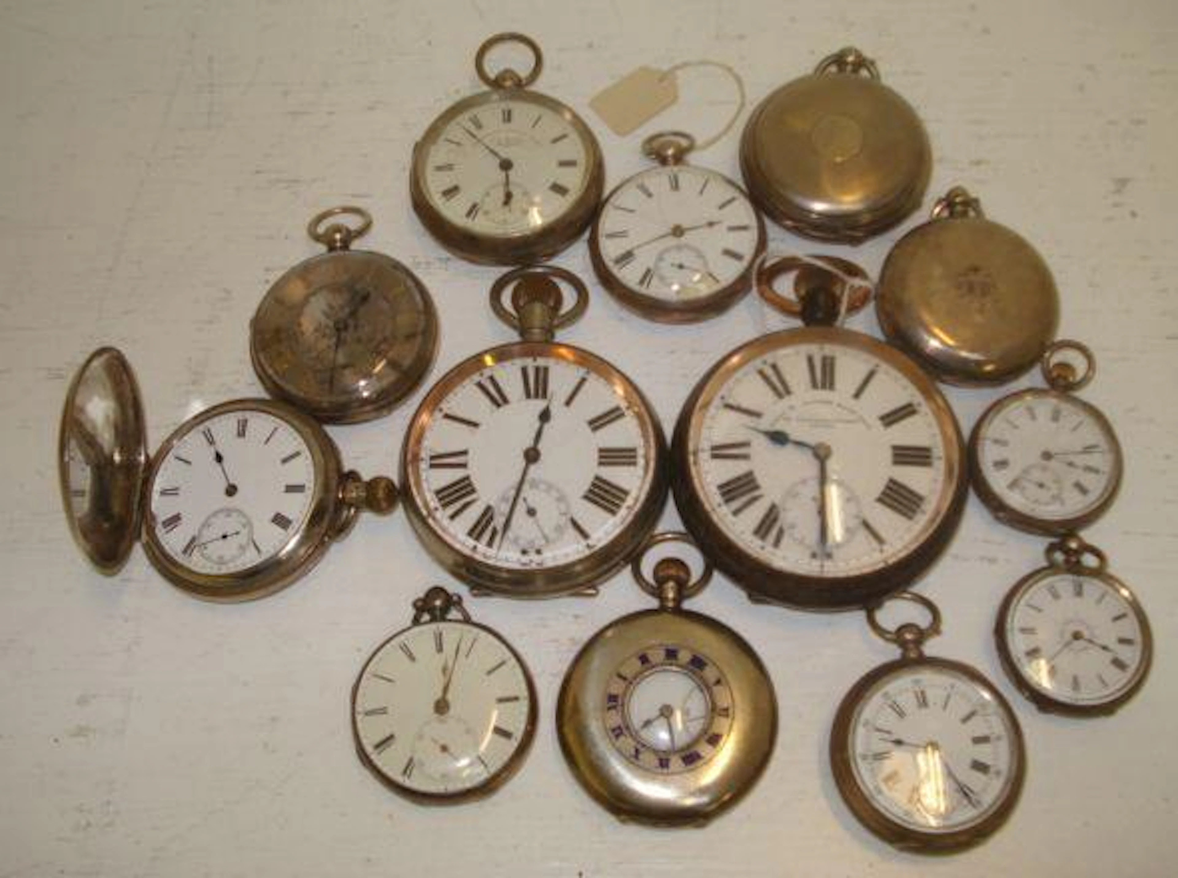 Two Goliath pocket watches, (13)
