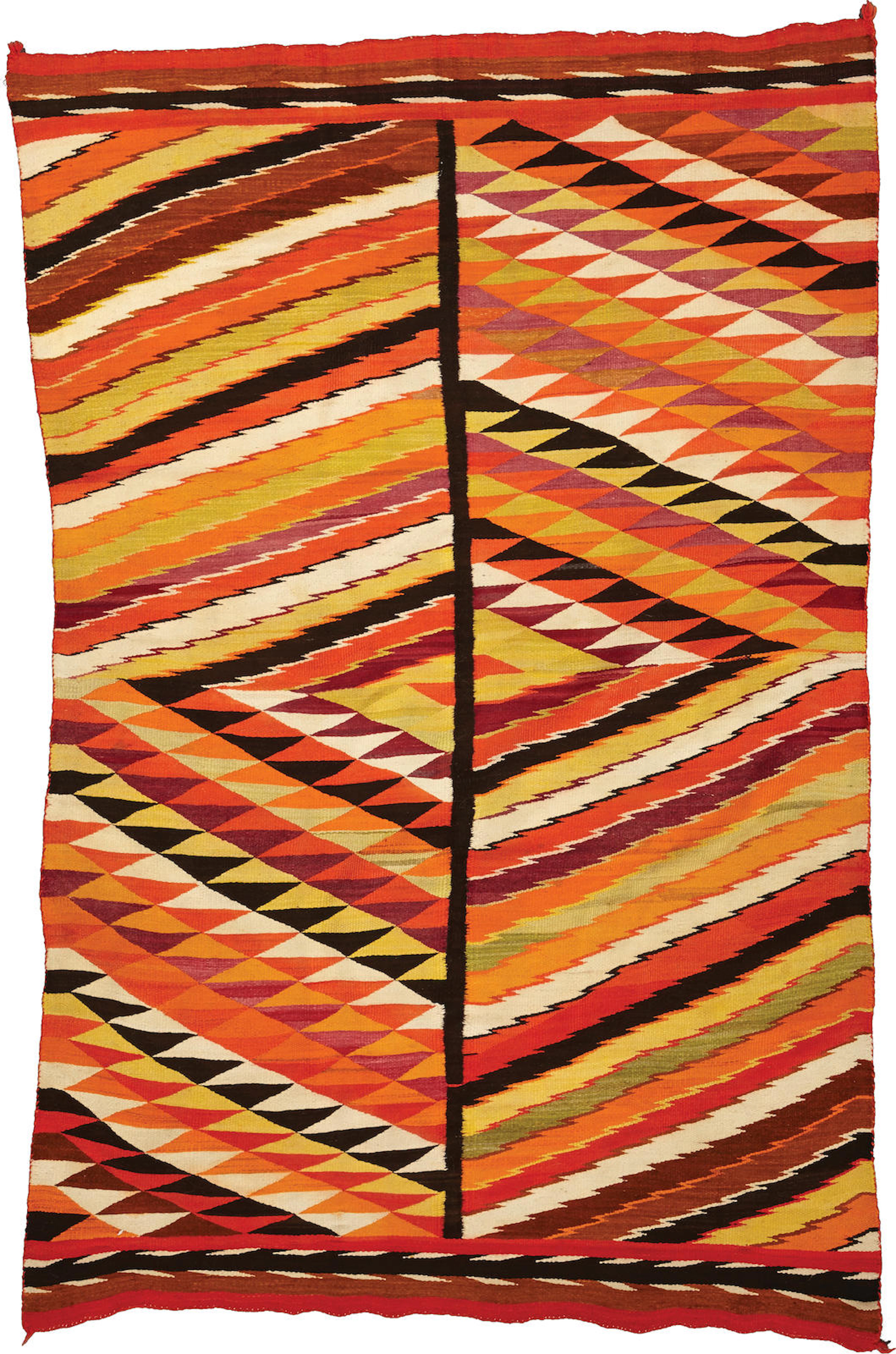 A Navajo transitional rug