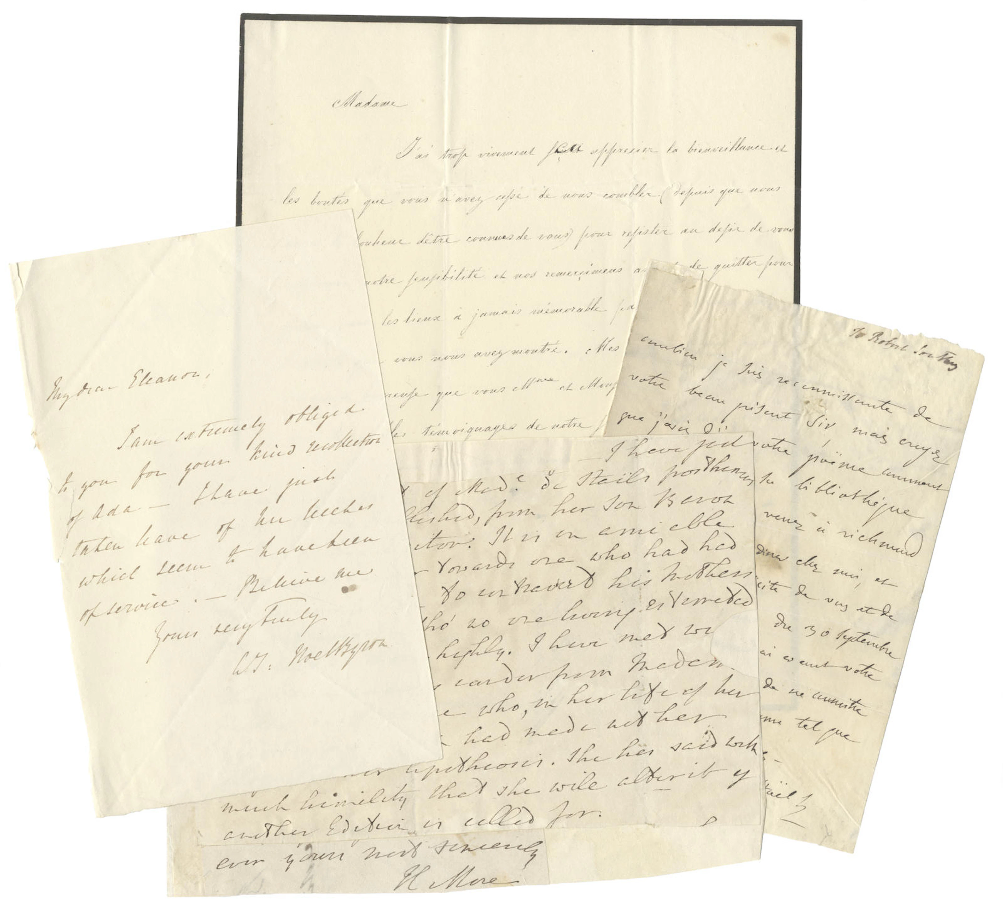 WOMEN WRITERS Collection of autograph letters etc.