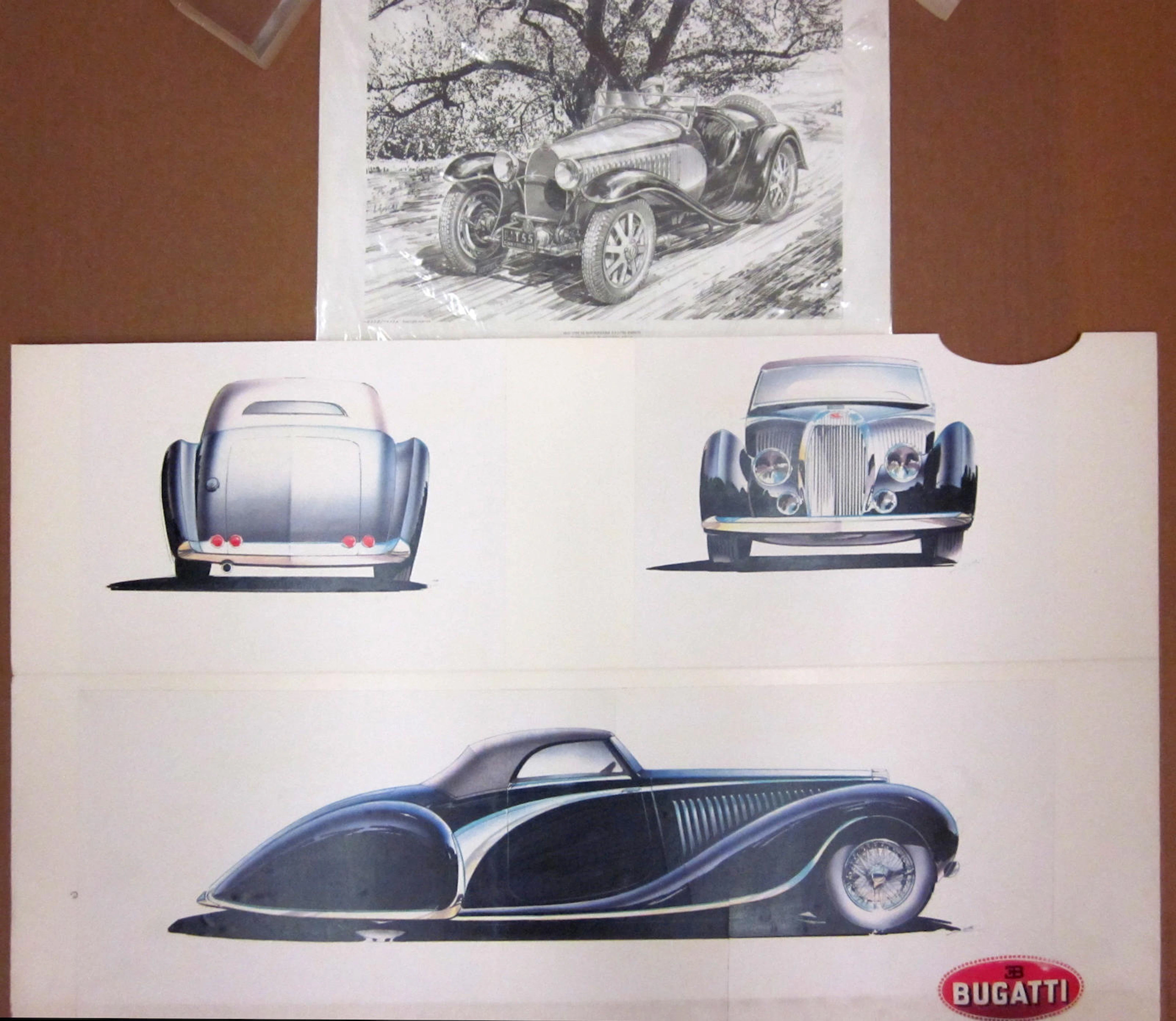 A good lot of Bugatti posters,