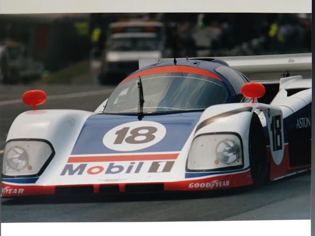 A lot of three large format color photographs by Jesse Alexander Aston Martin AMR-1 1989: