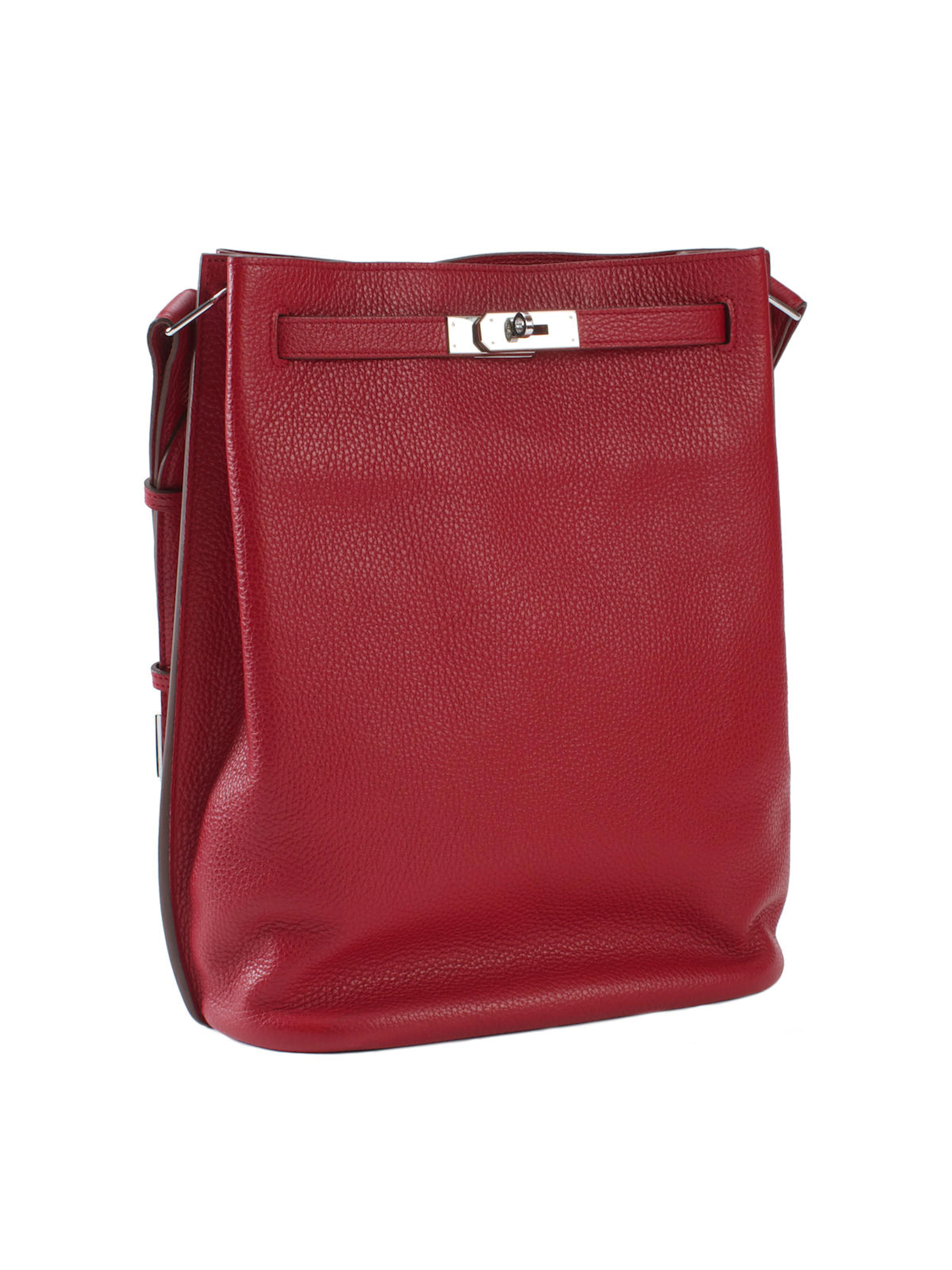 HERMÈS: A red togo leather 'So Kelly' handbag 2009