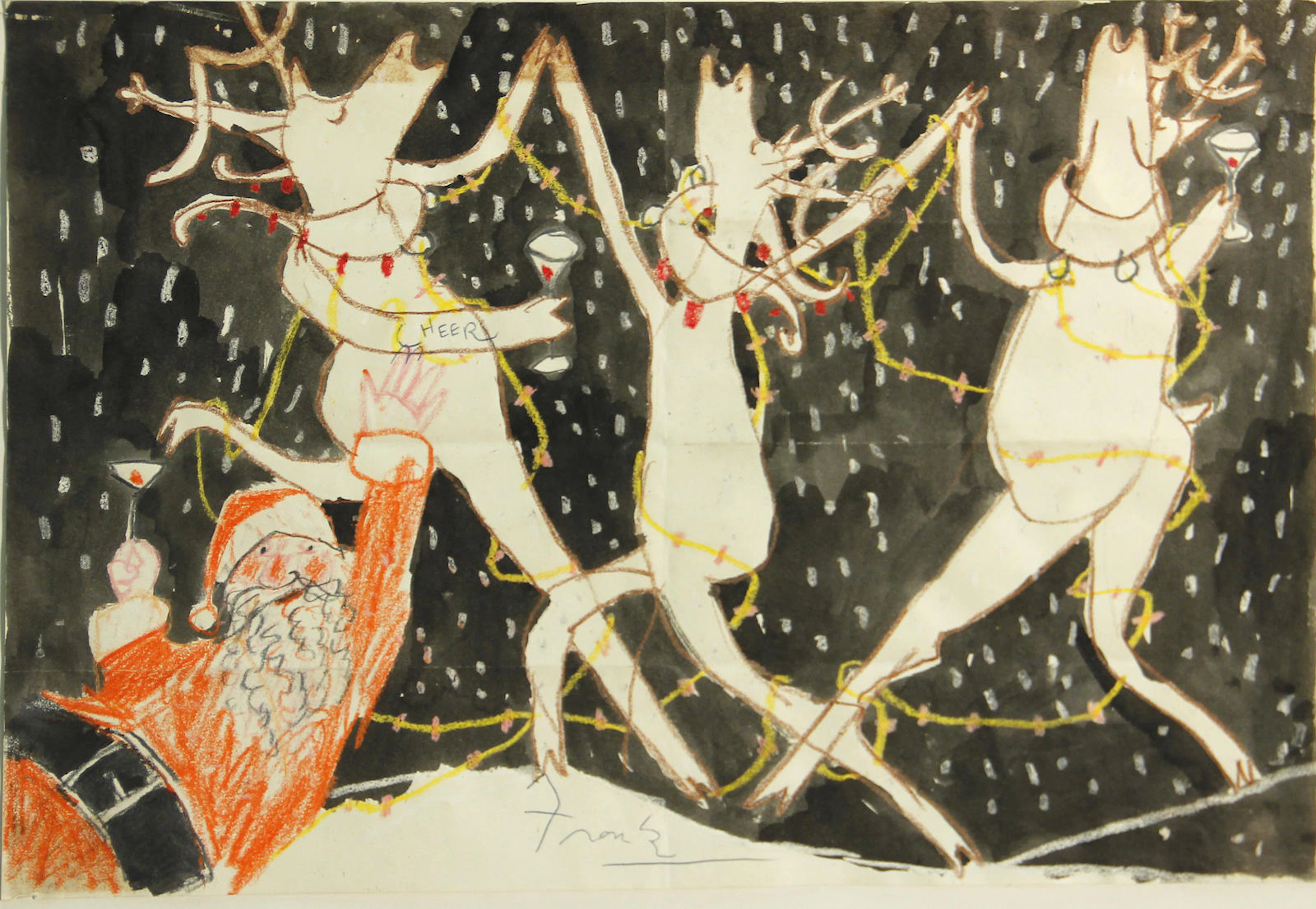 Untitled (Christmas drawing), circa 1965