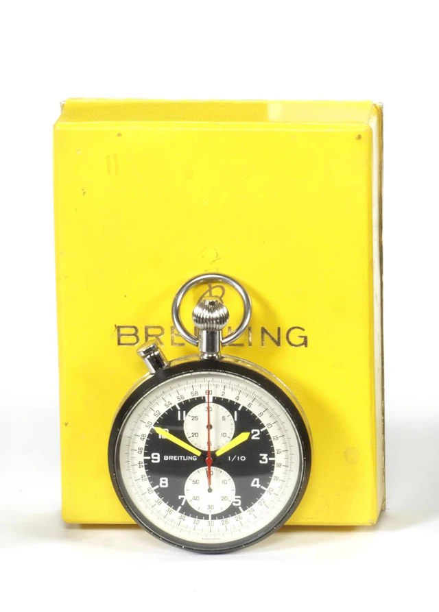 A Breitling pocket watch/stopwatch, Swiss made,