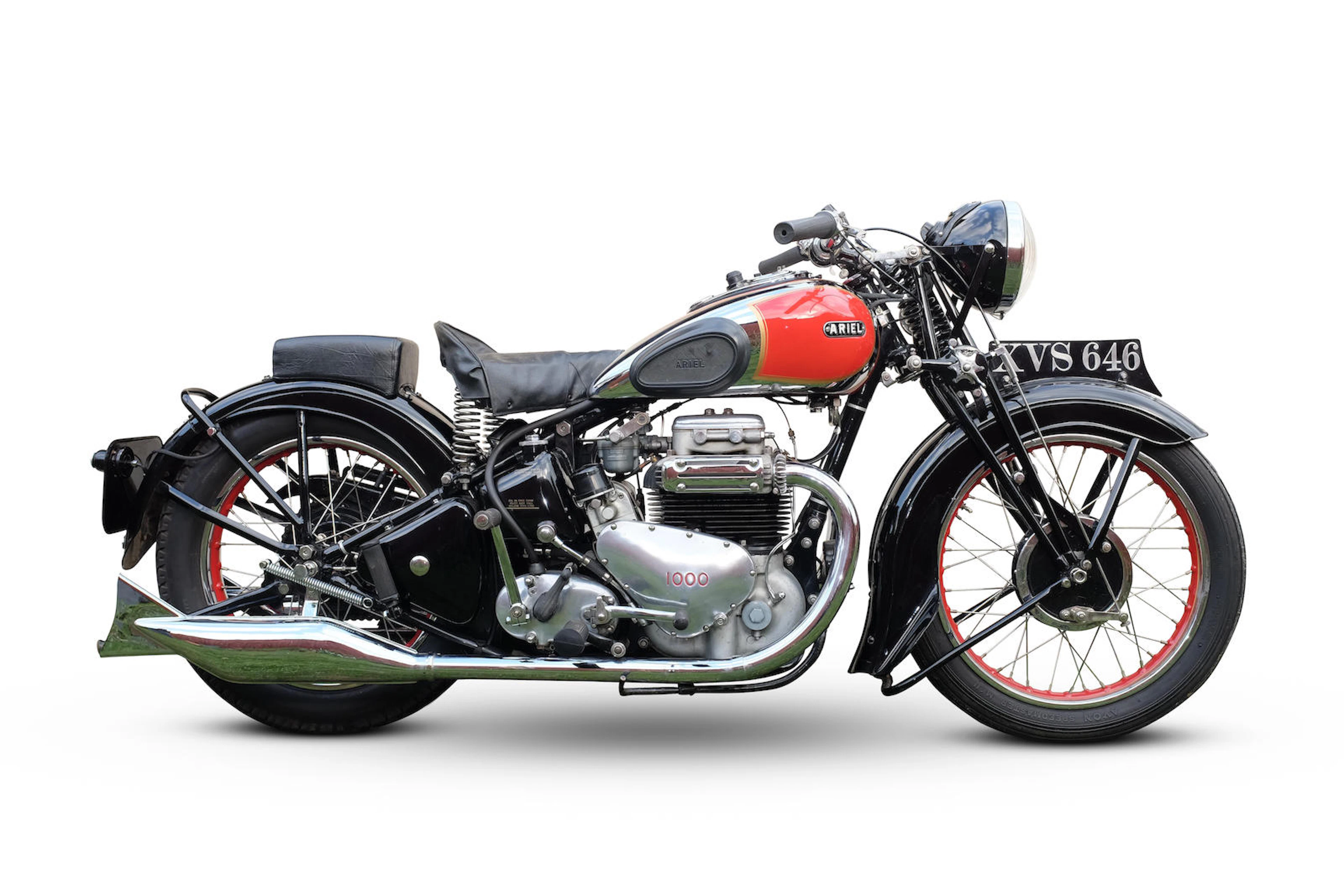 Louis Vuitton Classic Concours Winner,1938 Ariel 997cc Square four Registration no. XVS 646 Frame no. P1008 Engine no. DE225
