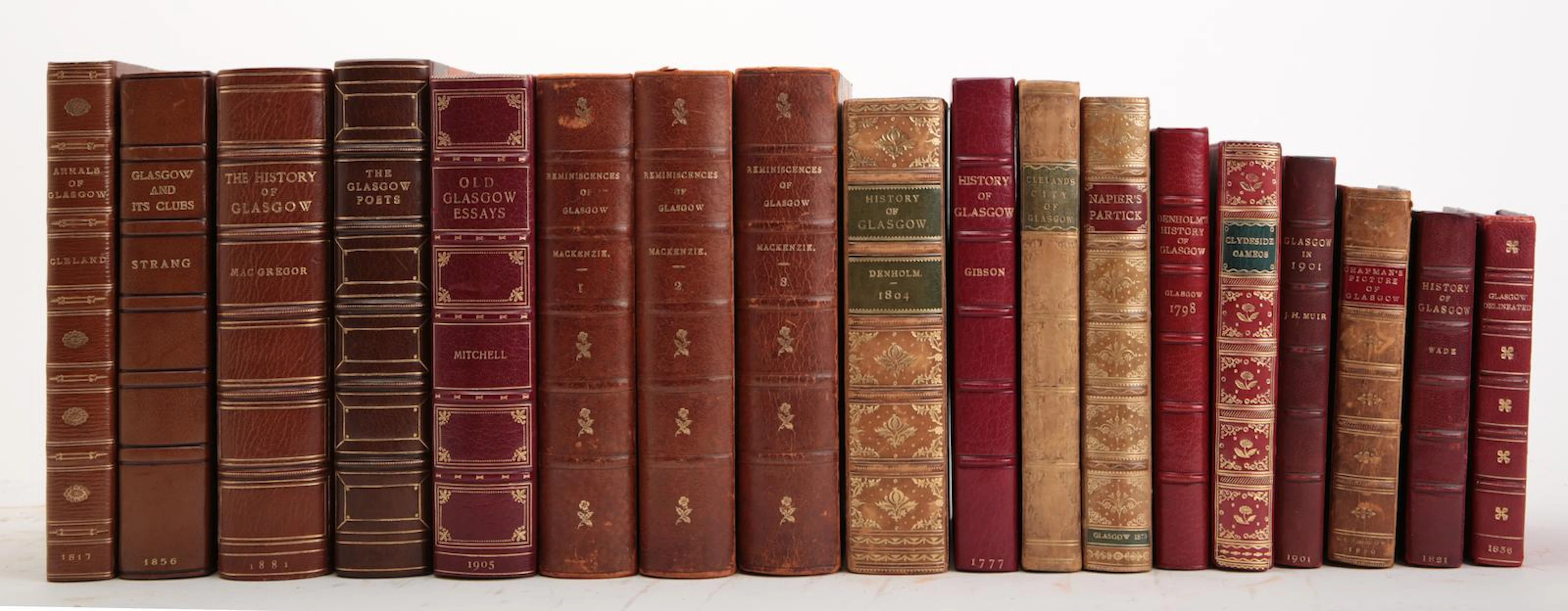 GLASGOW DENHOLM (JAMES) The History of the City of Glasgow and Suburbs, 1798; The History of the City of Glasgow and Suburbs, 1804--MACGEORGE (ANDREW) Old Glasgow: The Place and the People, Glasgow, B