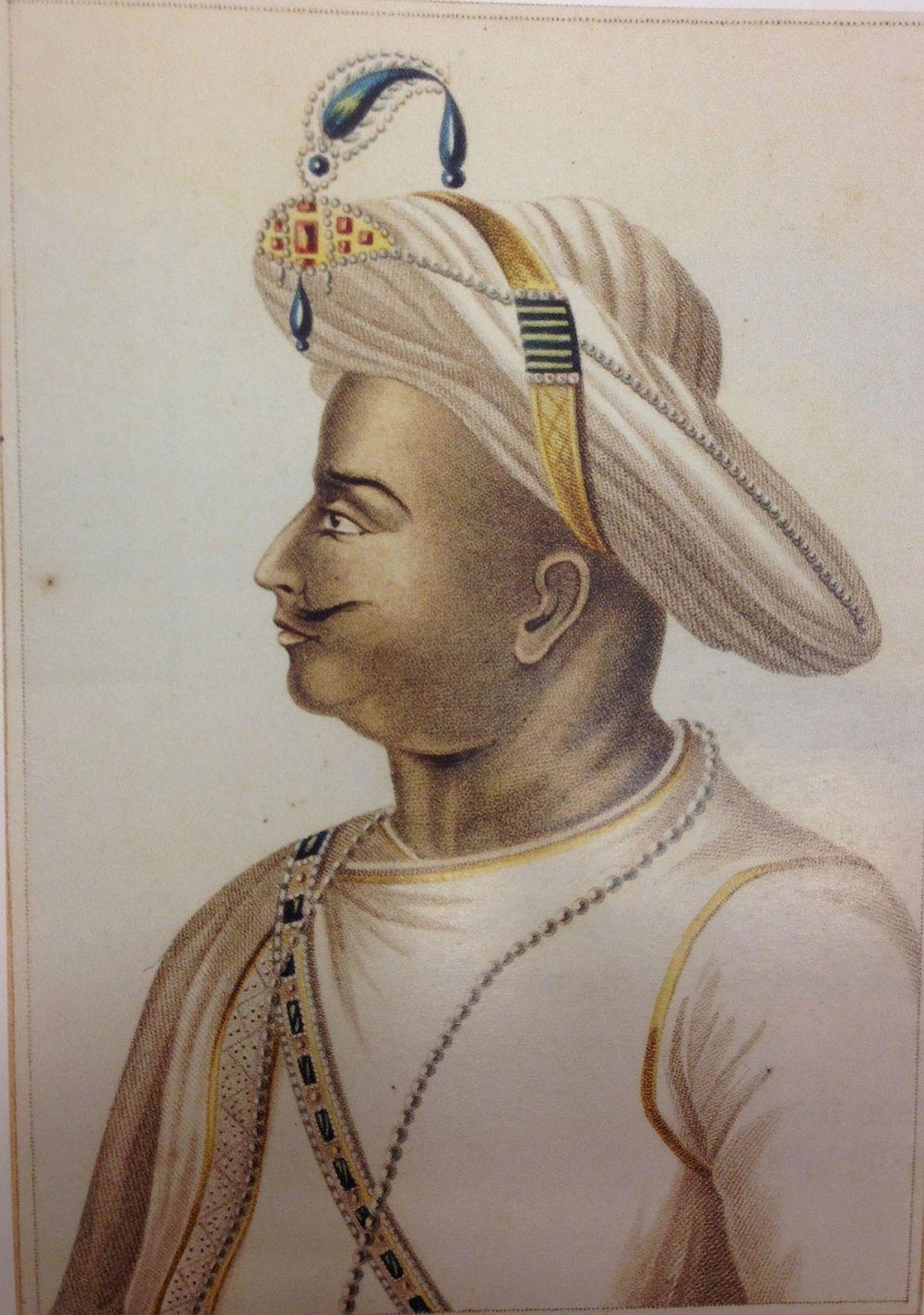A collection of Prints and a pen and ink drawing relating to Tipu Sultan