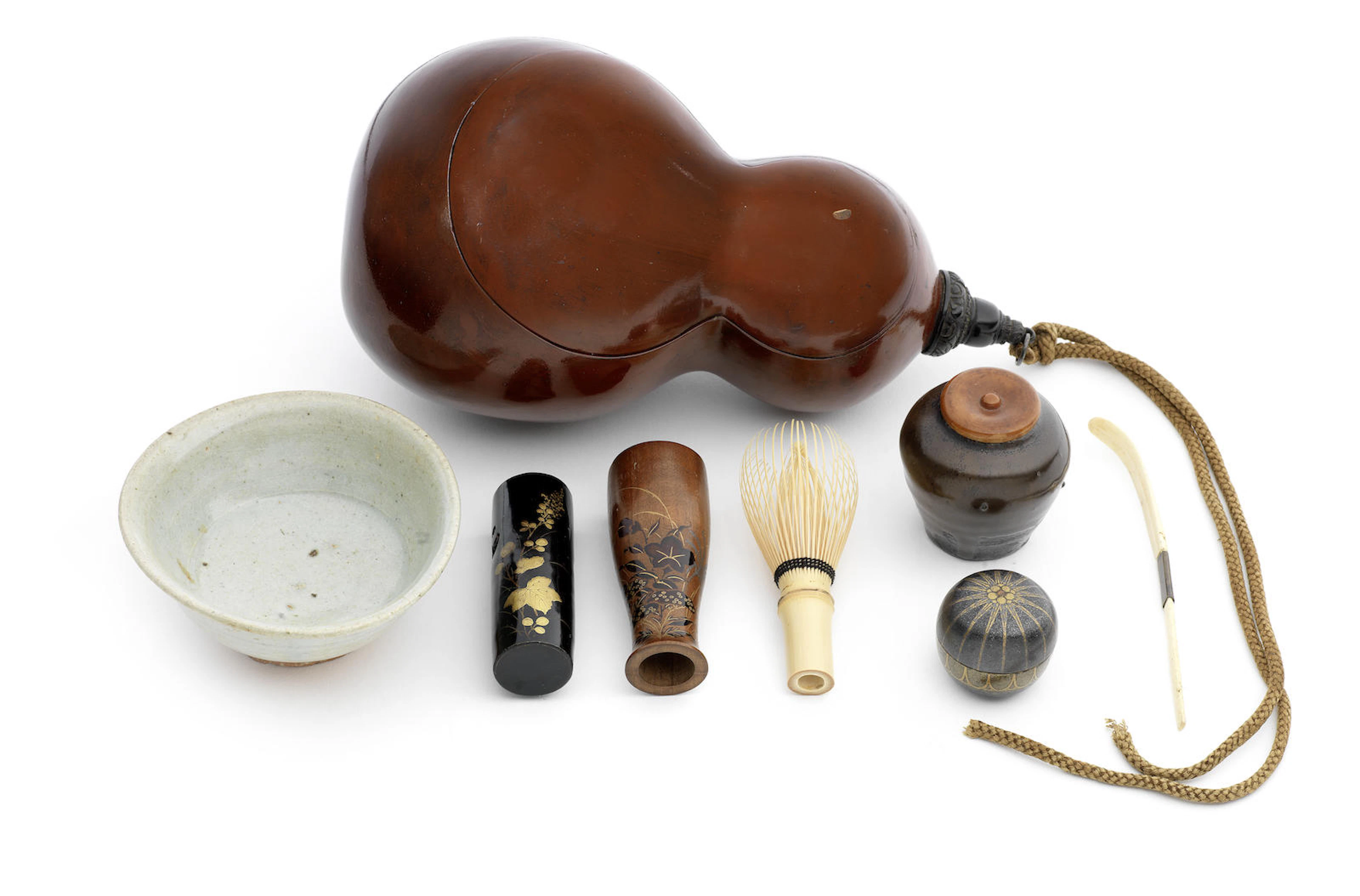 A miscelleanous set of utensils for the chanoyu (tea ceremony) 20th century