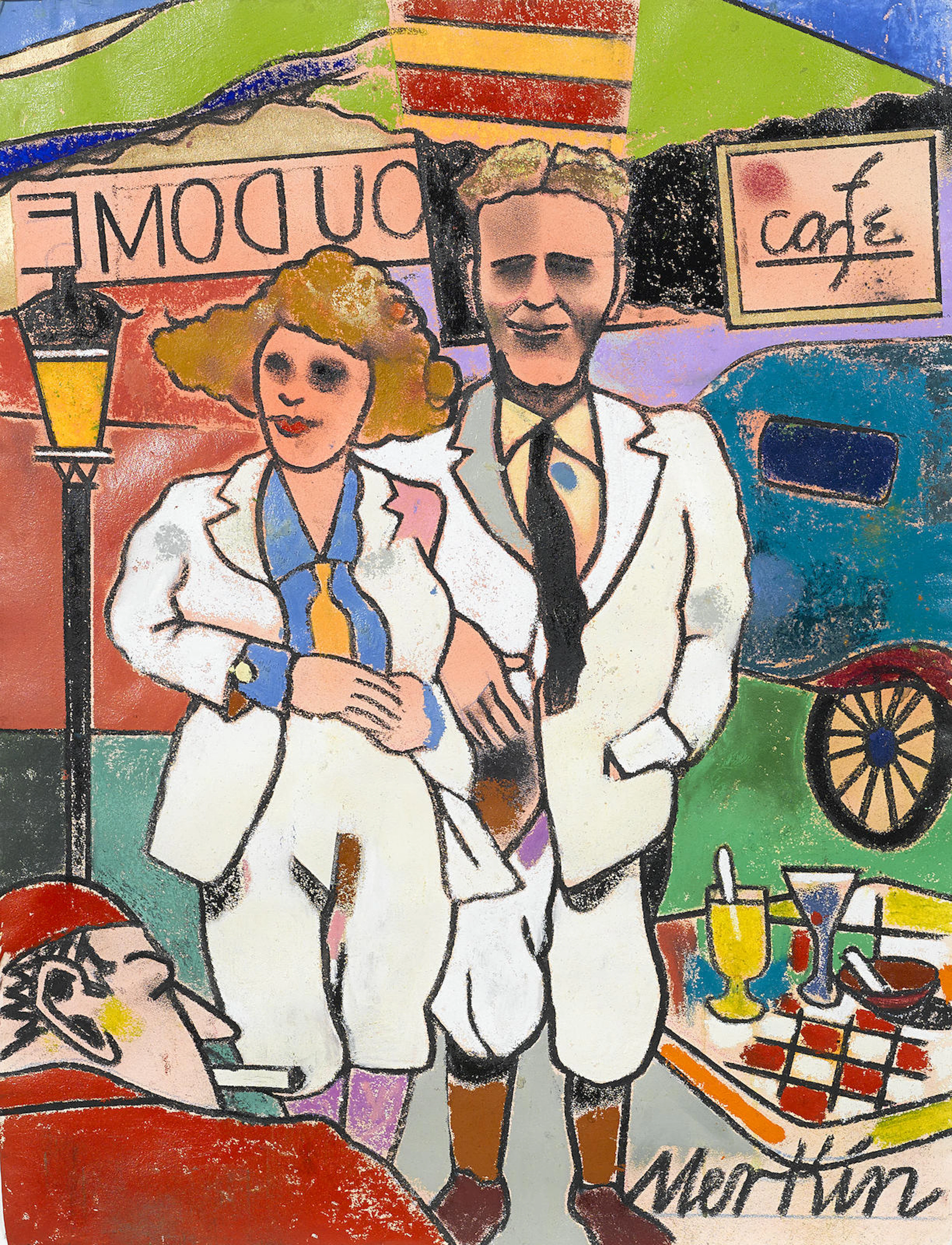 Scott and Zelda Fitzgerald in Paris; Good-Bye Al (Self-Portrait with Nina), 2003 (2)