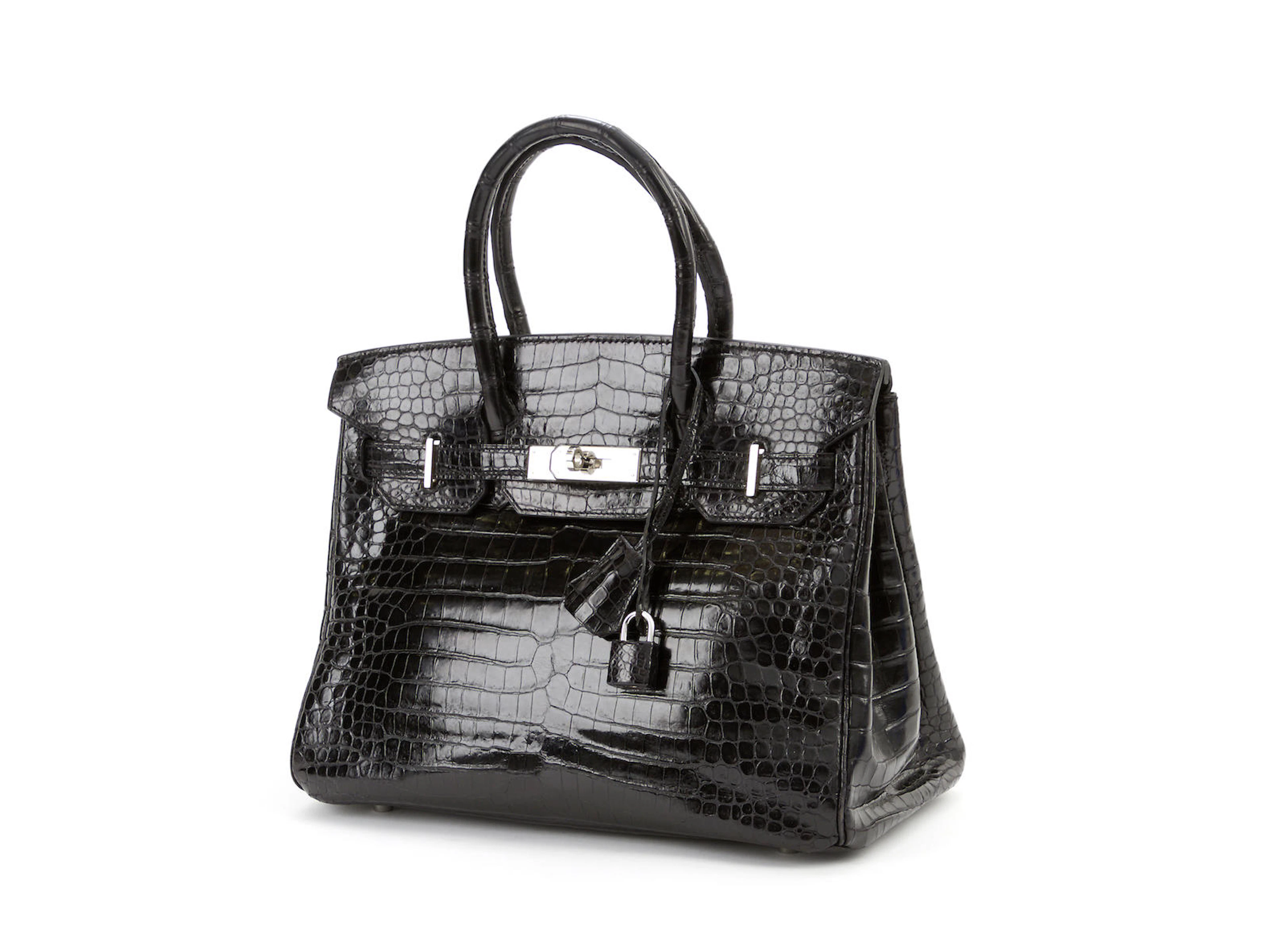 HERMÈS: A black crocodile 'Birkin' handbag 2007, crocodylus porosus