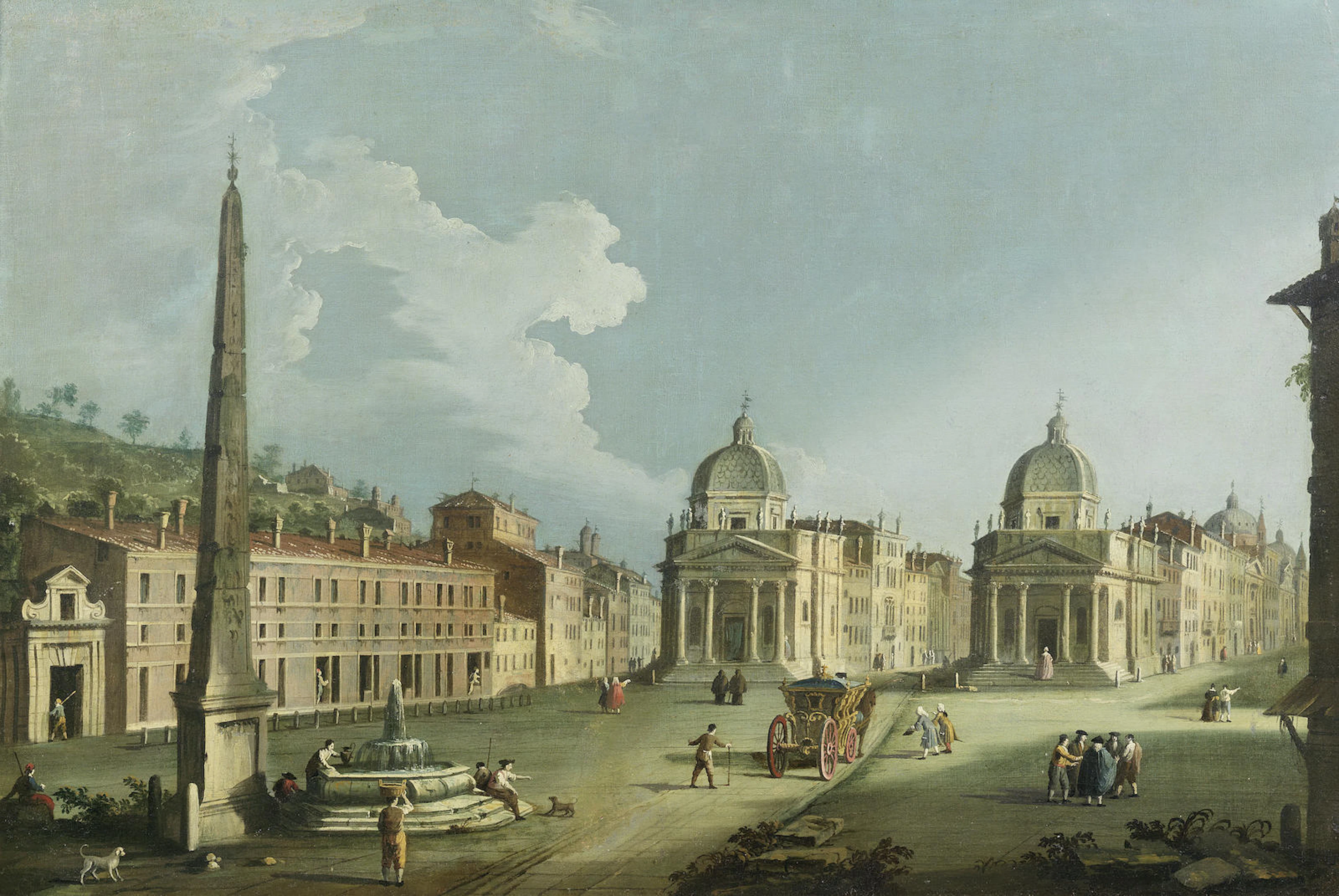 The Piazza del Popolo, Rome