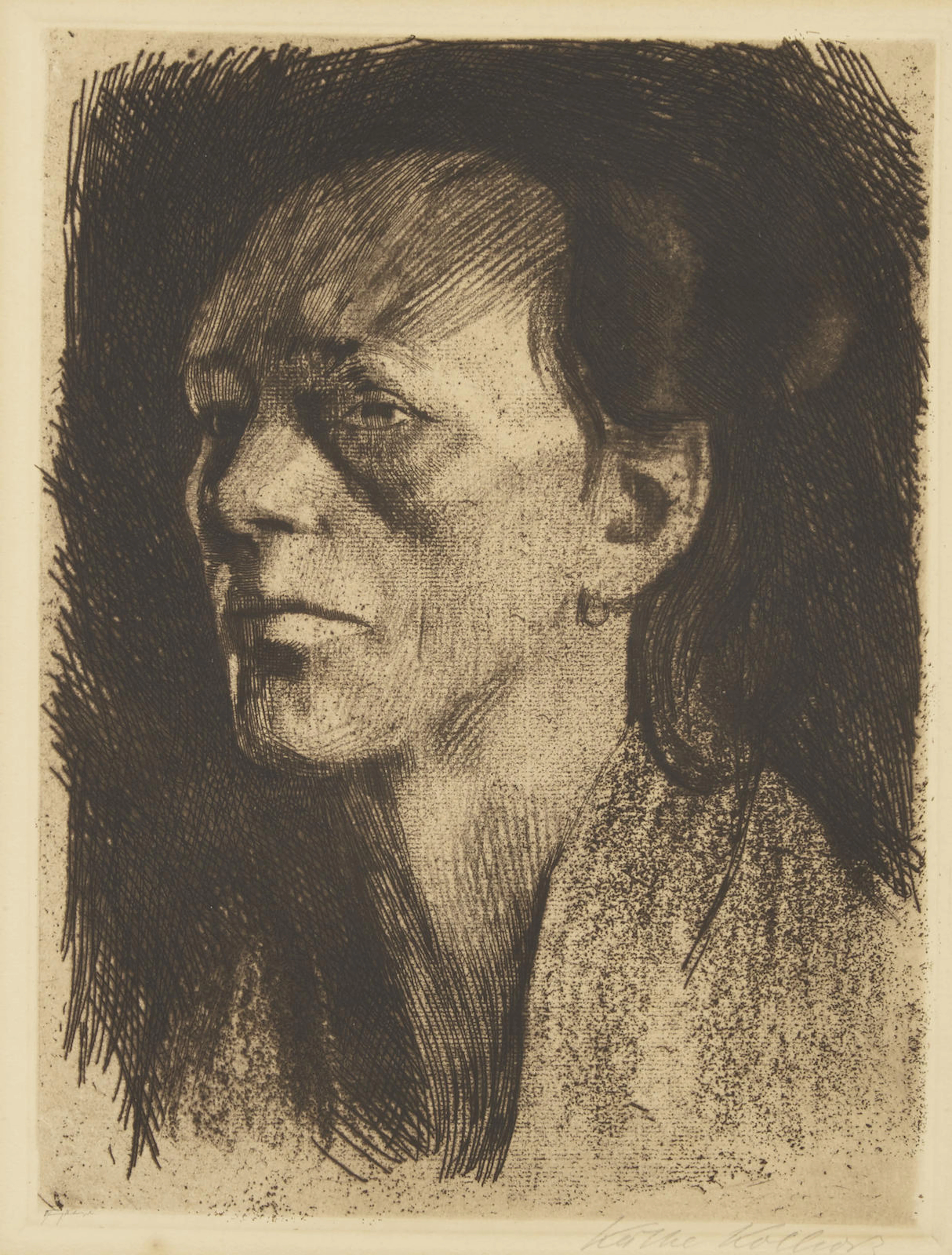 Arbeiter Frau (mit dem Ohrring) (K. 105; Kn. 112IVb), 1910