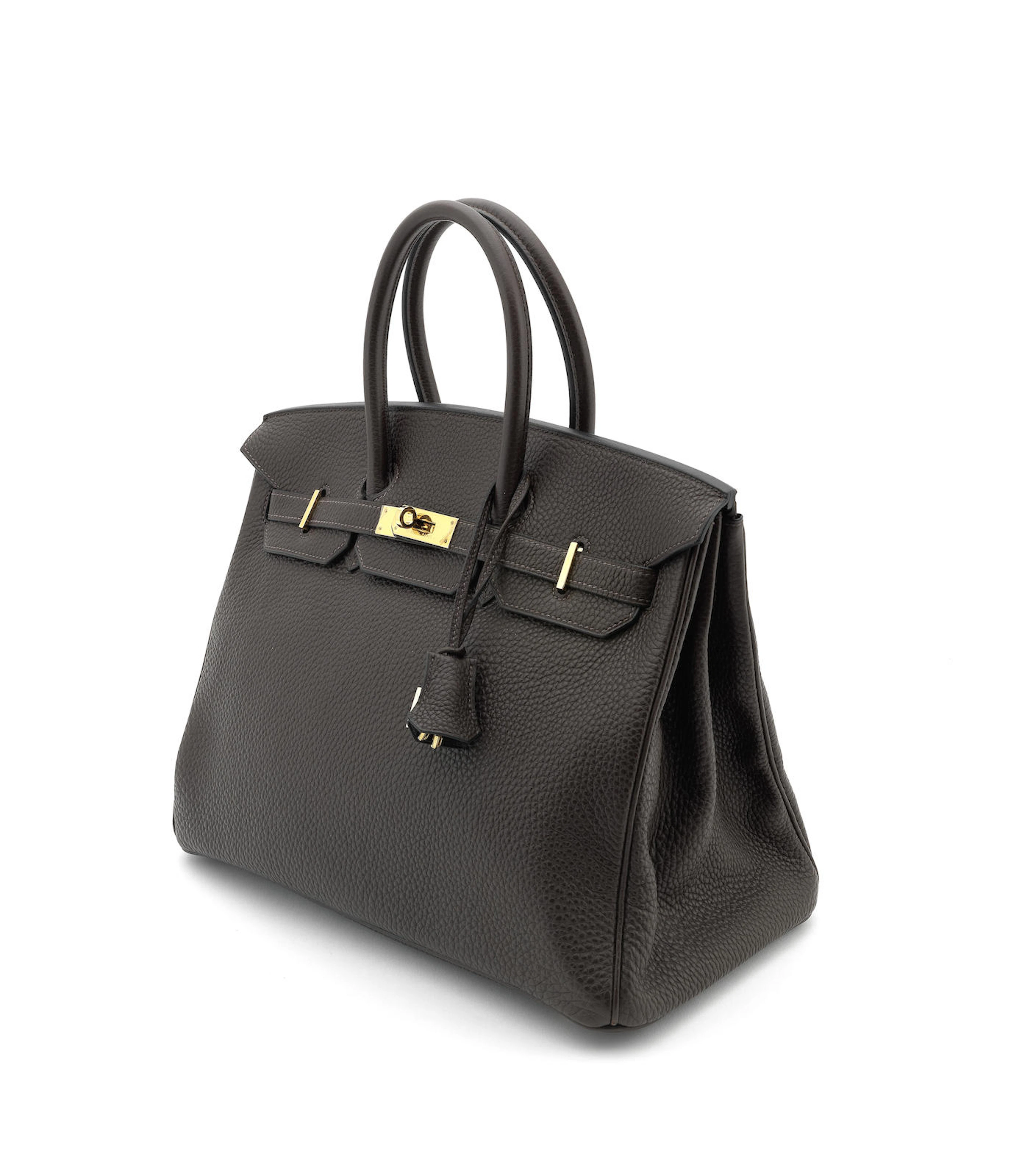 HERMÈS: A brown leather 'Birkin' Handbag 2004 date letter stamp, also stamped 74A